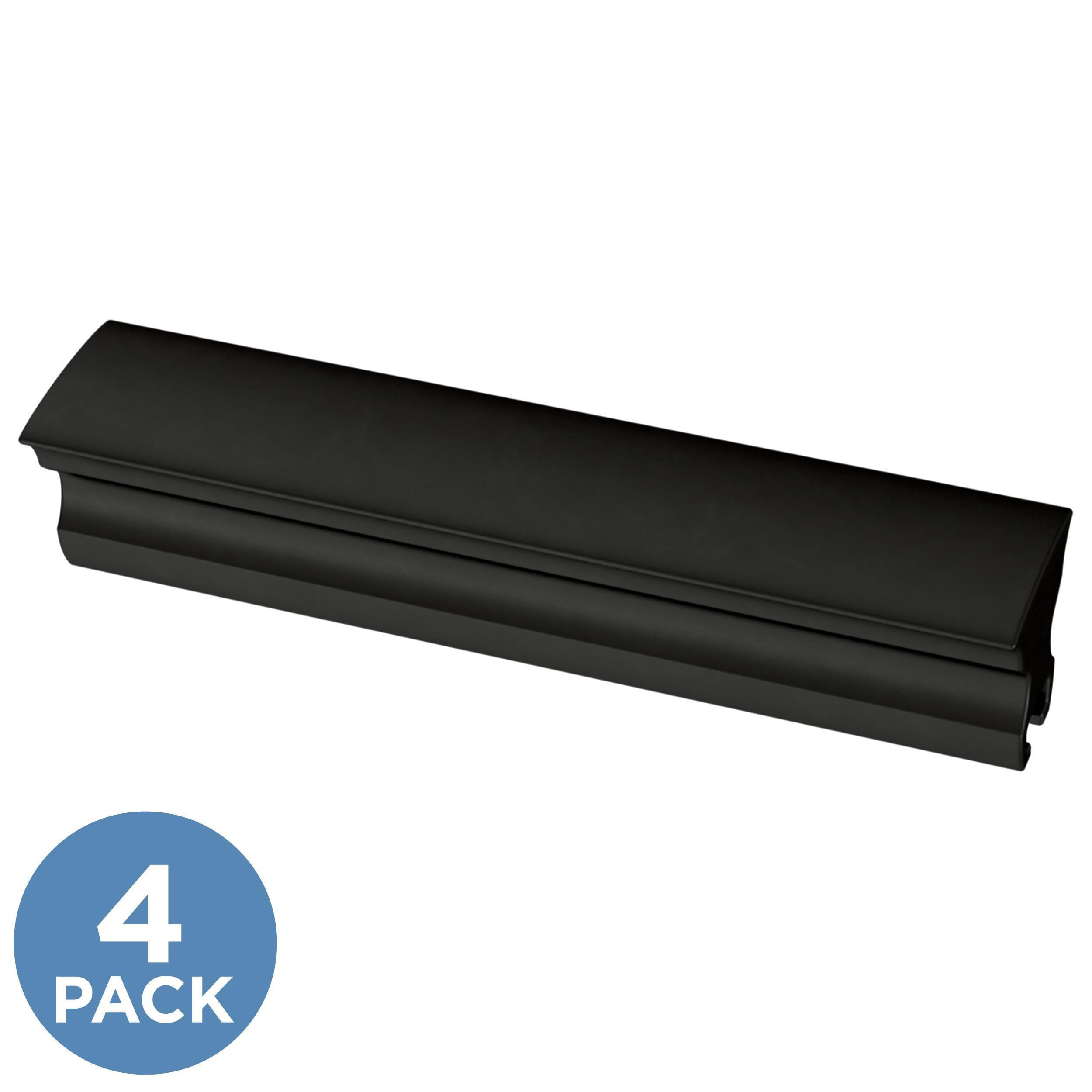 Brainerd Casual Column Adjusta-Pull 1-in to 4-in Center to Center Matte  Black Adjustable Rectangular Handle Drawer Pulls (4-Pack) in the Drawer  Pulls department at