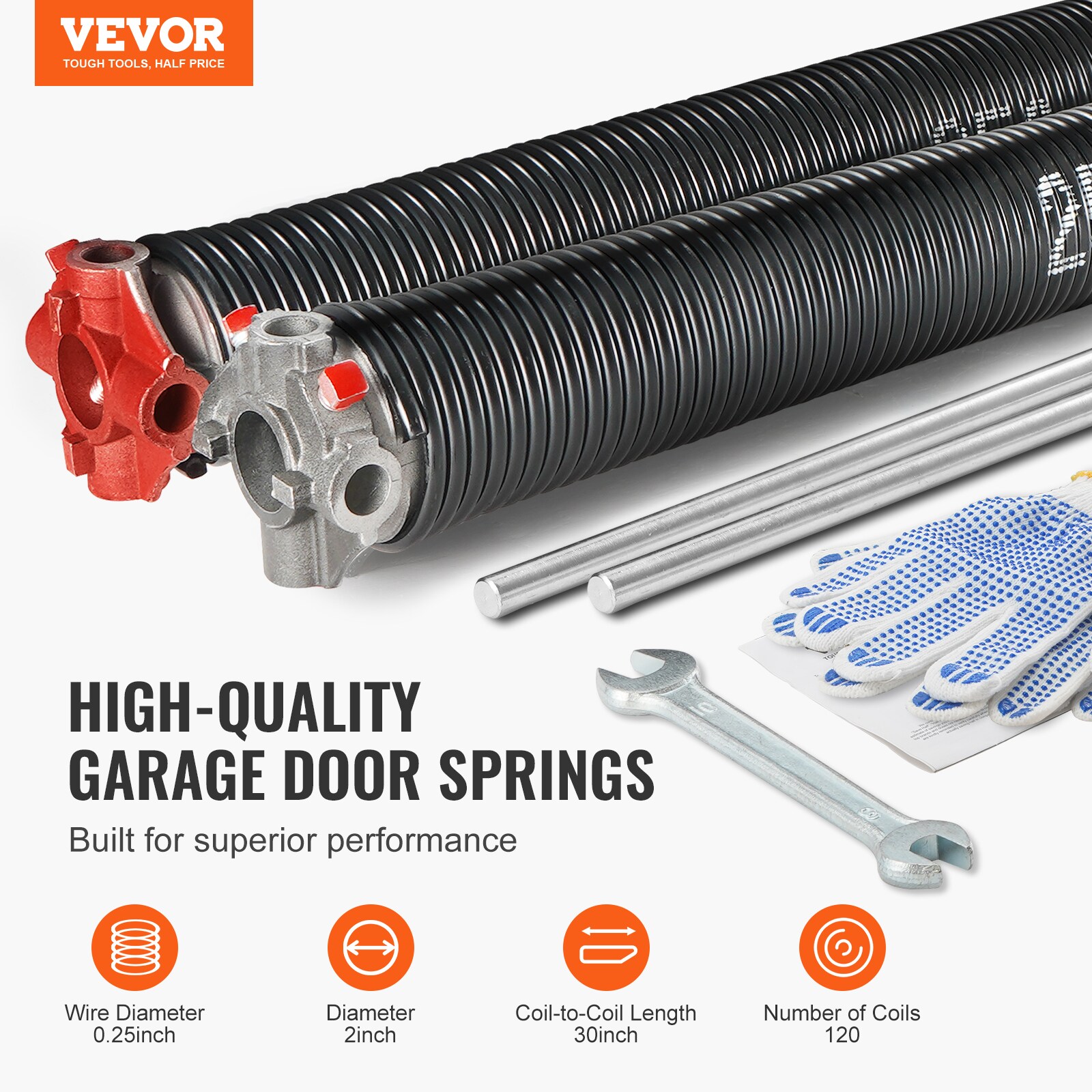 VEVOR CKMDH0250X2XGEHH7V0 Garage-Door-Hardware - View #3