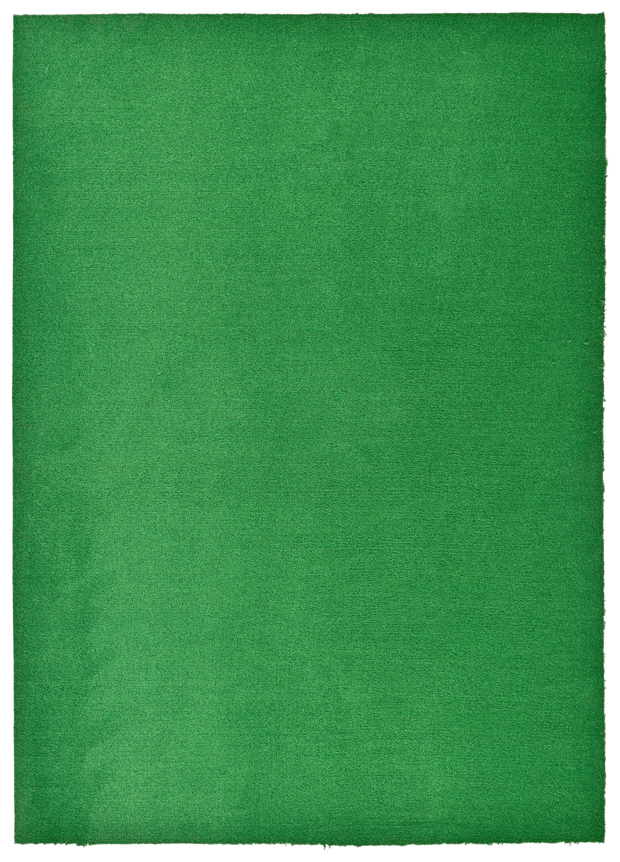 Soft Green 6' x 9' Washable Synthetic Area Rug