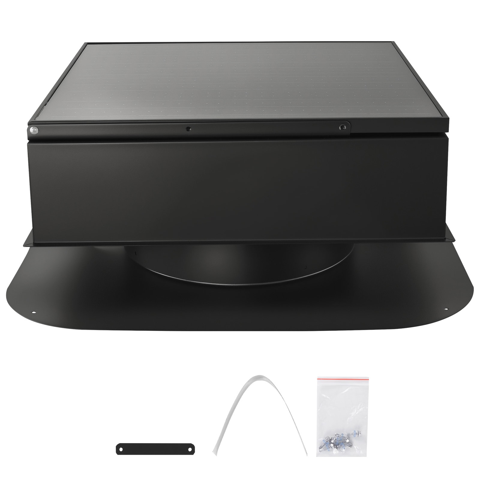 GIVIMO 35-W Smart Solar Roof Attic Exhaust Fan with 2400-CFM Brushless DC Motor and Auto Thermostat #LW047GIVSS691