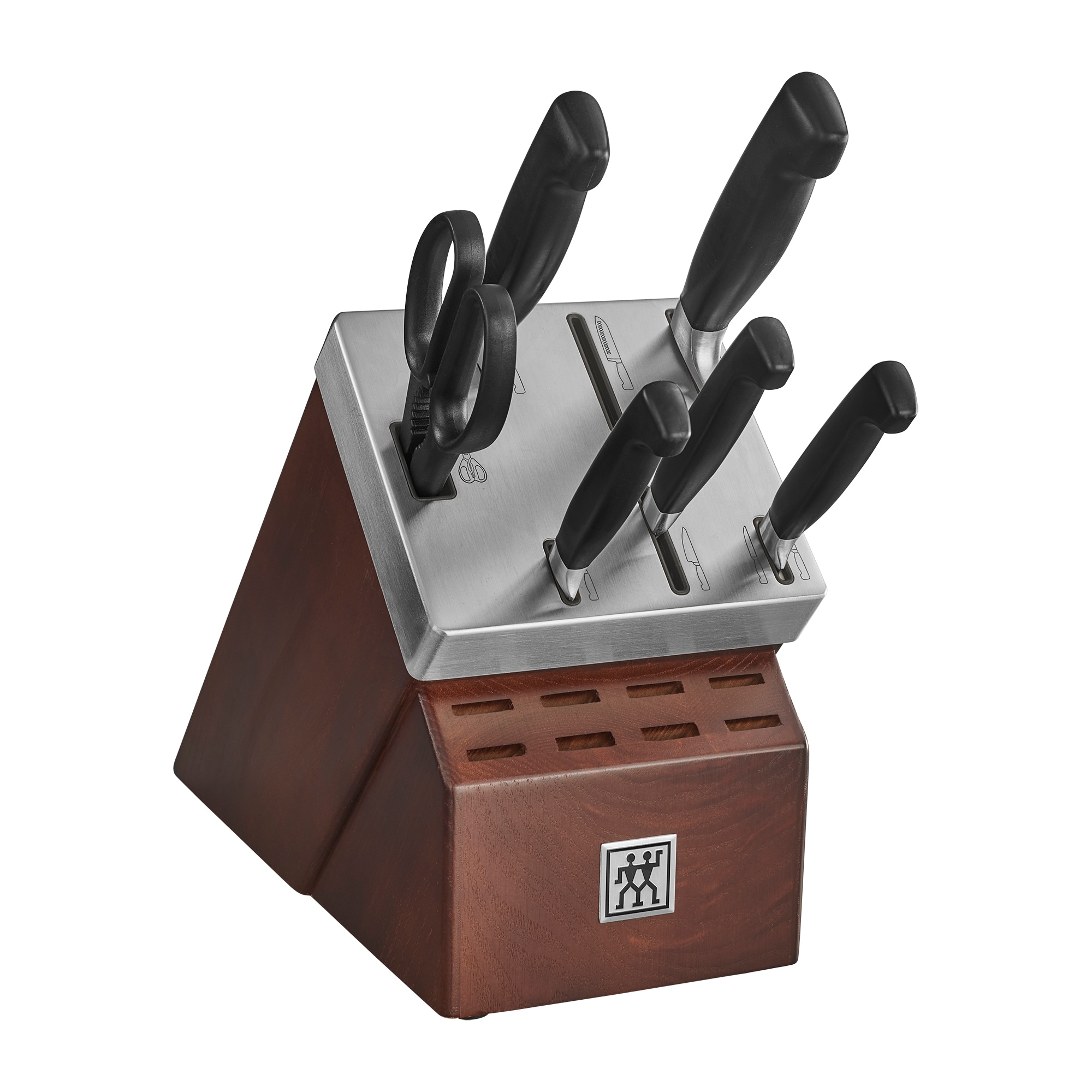 Rustic Farmhouse 14-Piece High Carbon Stainless Steel Knife and Block Set