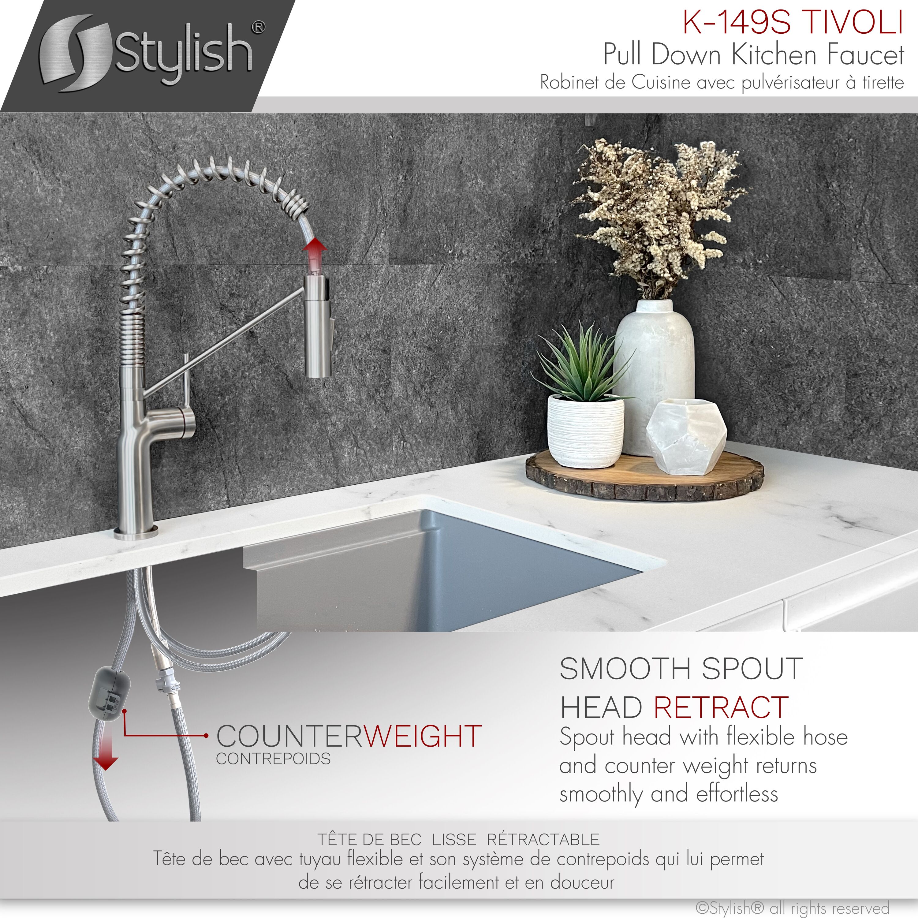 Stylish K-149S Kitchen-Faucets - View #6