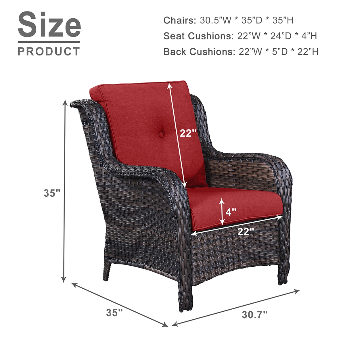 Rilyson FS006X2025X4-5 Patio-Chairs - View #9