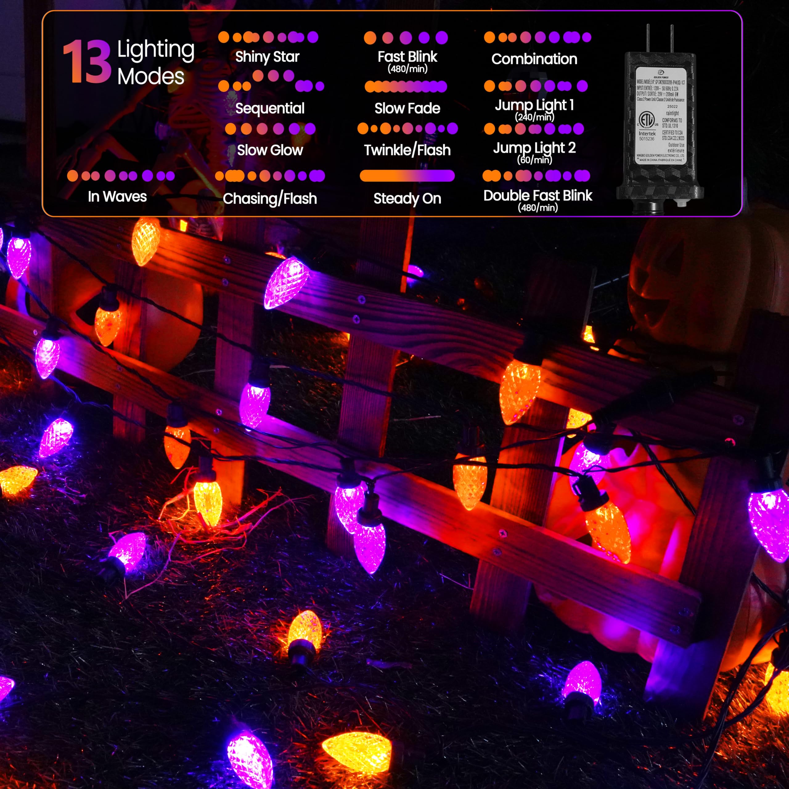 WZK 253111046041 Halloween-String-Lights - View #2