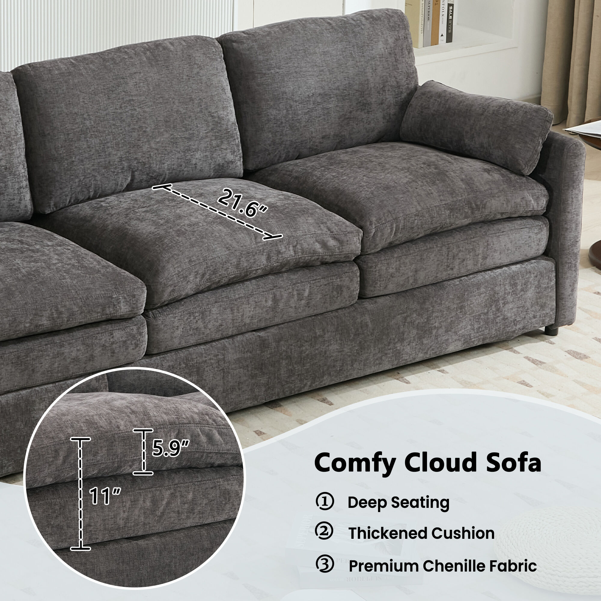 ModernLuxe N719P251497E Sofas-Loveseats - View #3