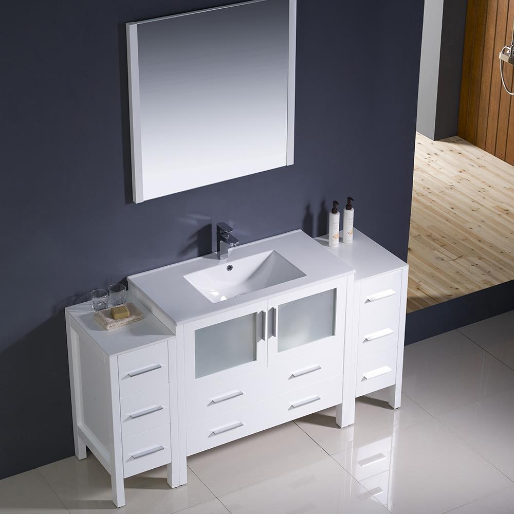 Fresca FVN62-123612WH-UNS Bath-Vanity-Combo - View #3
