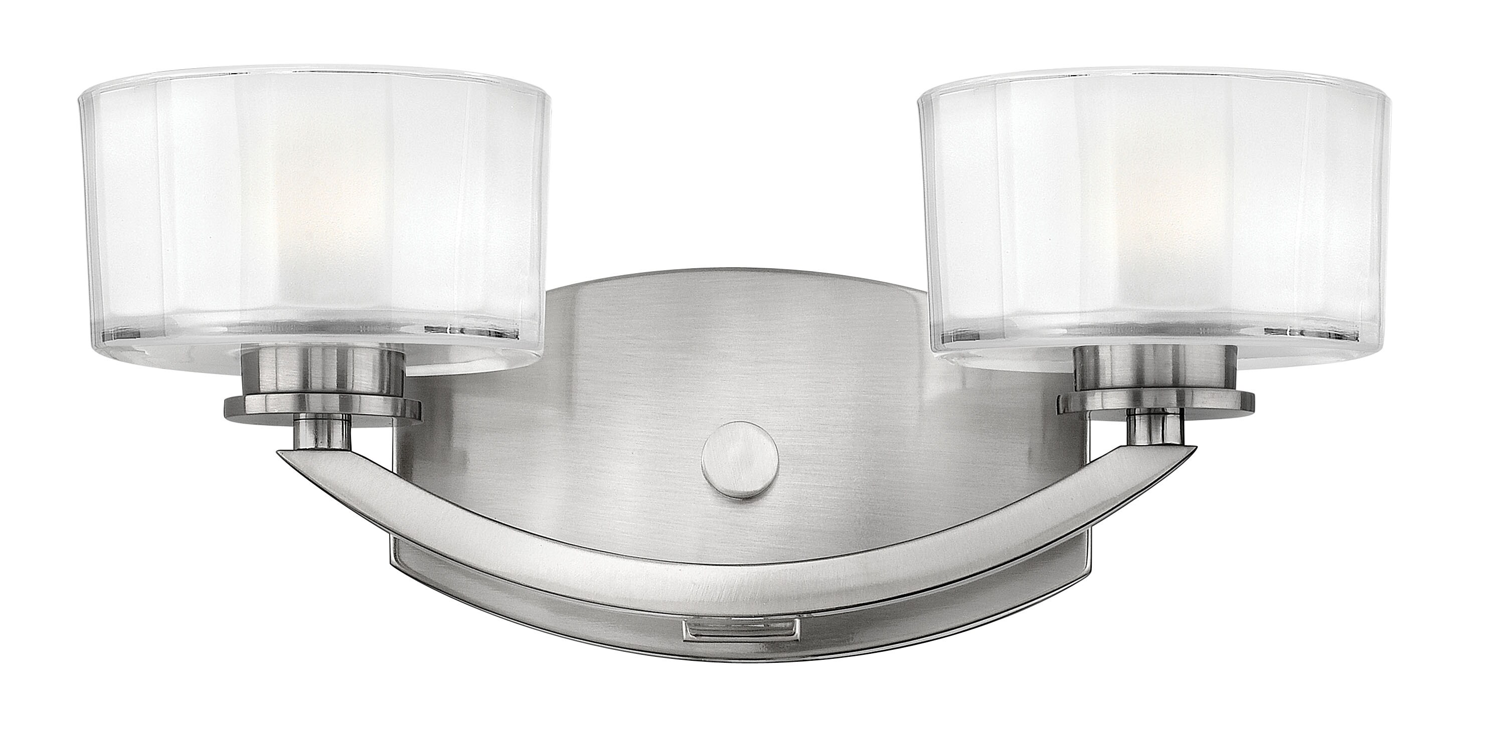 Hinkley 5592BN-LED Meridian 14-in 2 -Light Brushed Nickel Transitional Vanity light