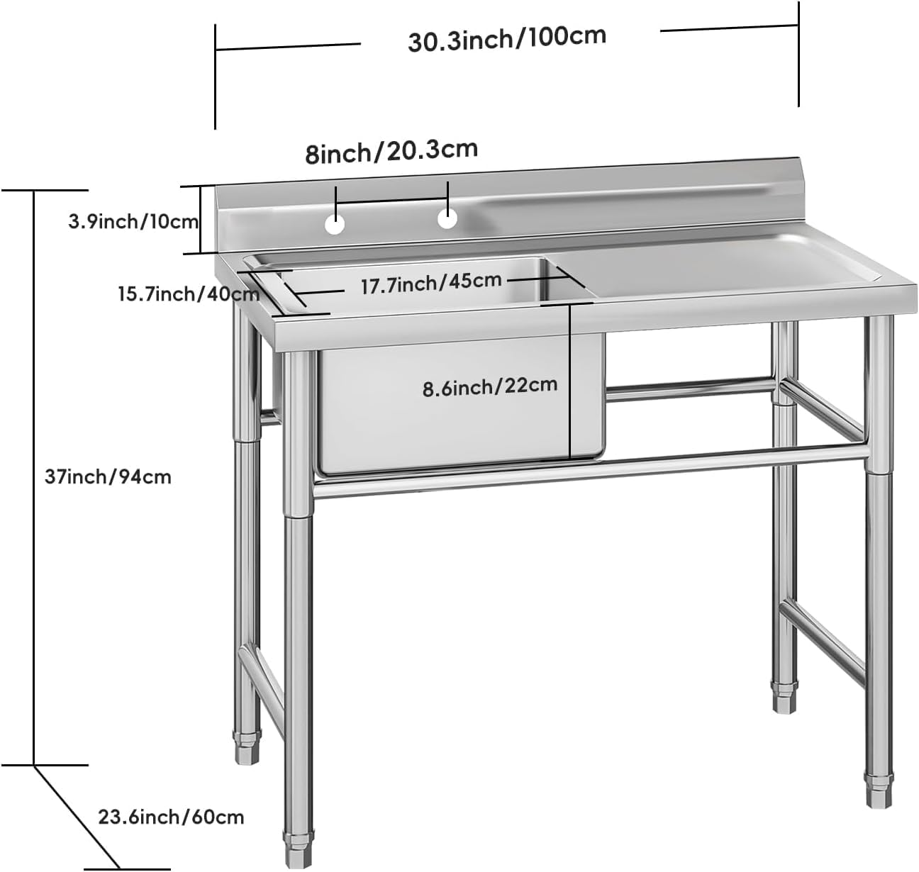 Qeetex ML-PHO-125CEHT0 Laundry-Tubs-Utility-Sinks - View #2