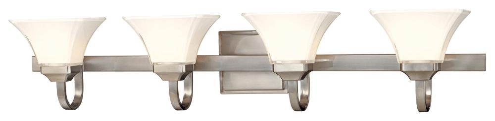 Minka Lavery 6814-84 Agilis 43-in 4 -Light Brushed Nickel Modern/contemporary Vanity light bar