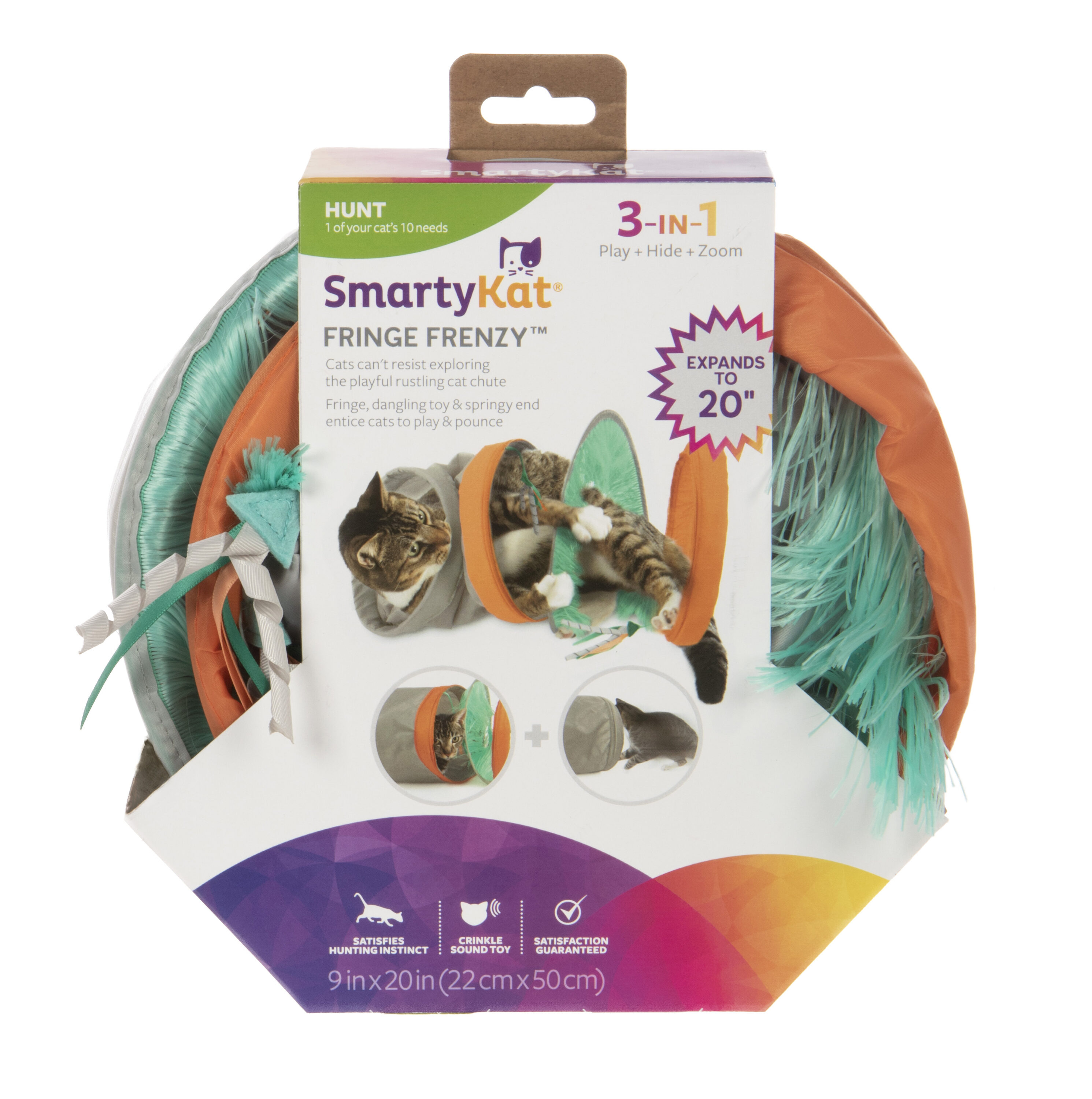 SmartyKat 38508-94997-024  Nylon Tunnel Cat Toy
