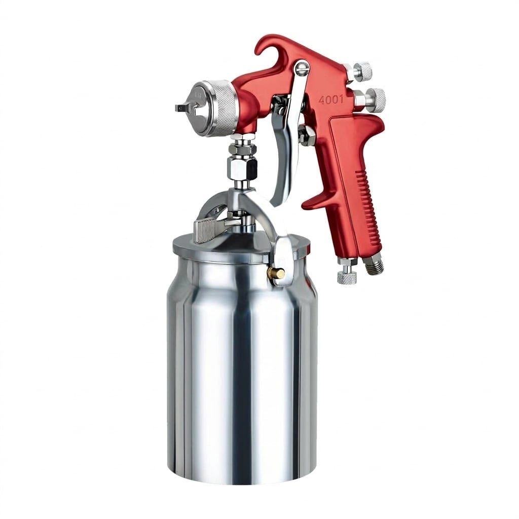 Misopily HVLP spray gun 1 Piece air paint sprayer suction feed with 1.8mm nozzle 1000CC capacity adjustable for automotive furniture walls #LMS0427E22