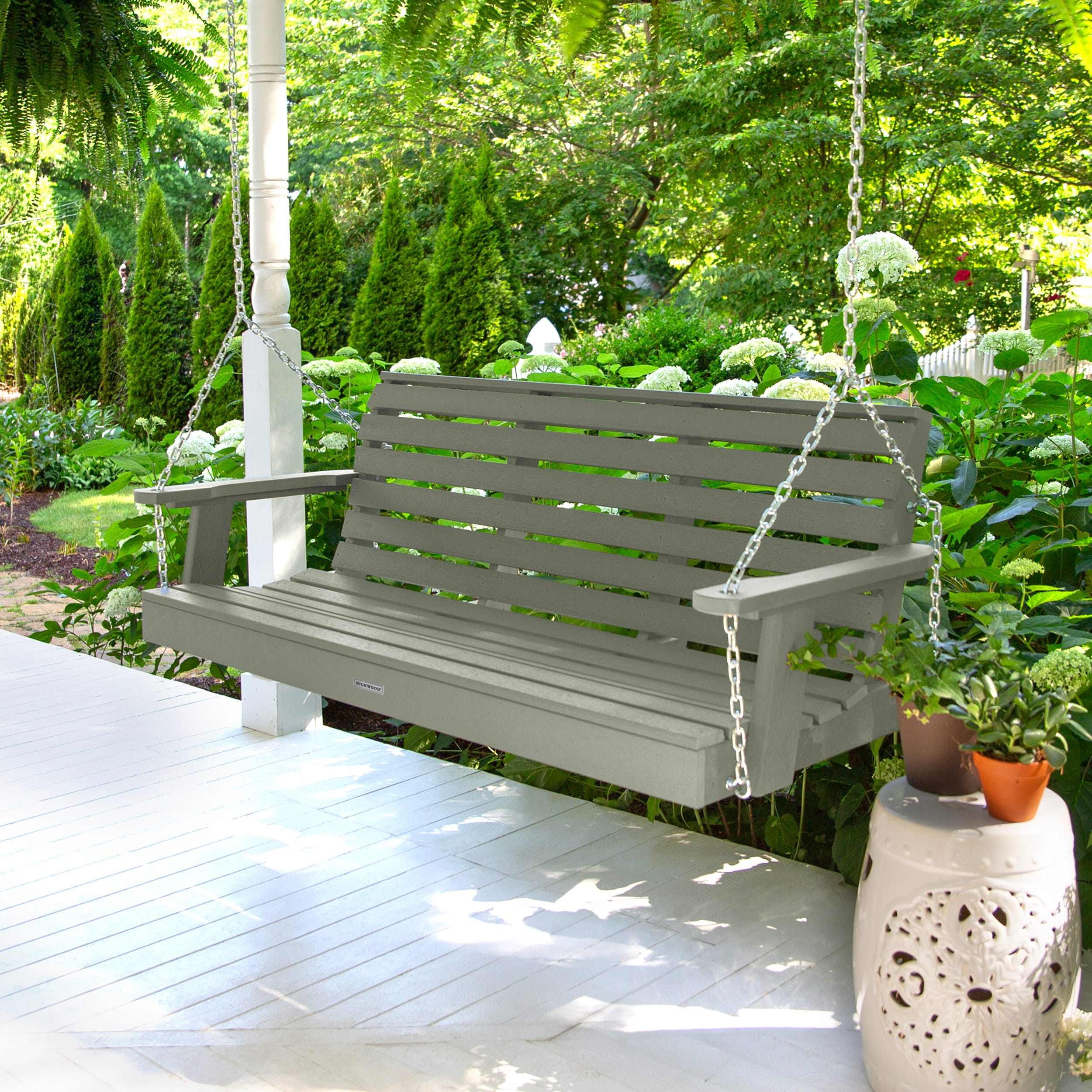 highwood Weatherly 3 -person Eucalyptus Outdoor Swing