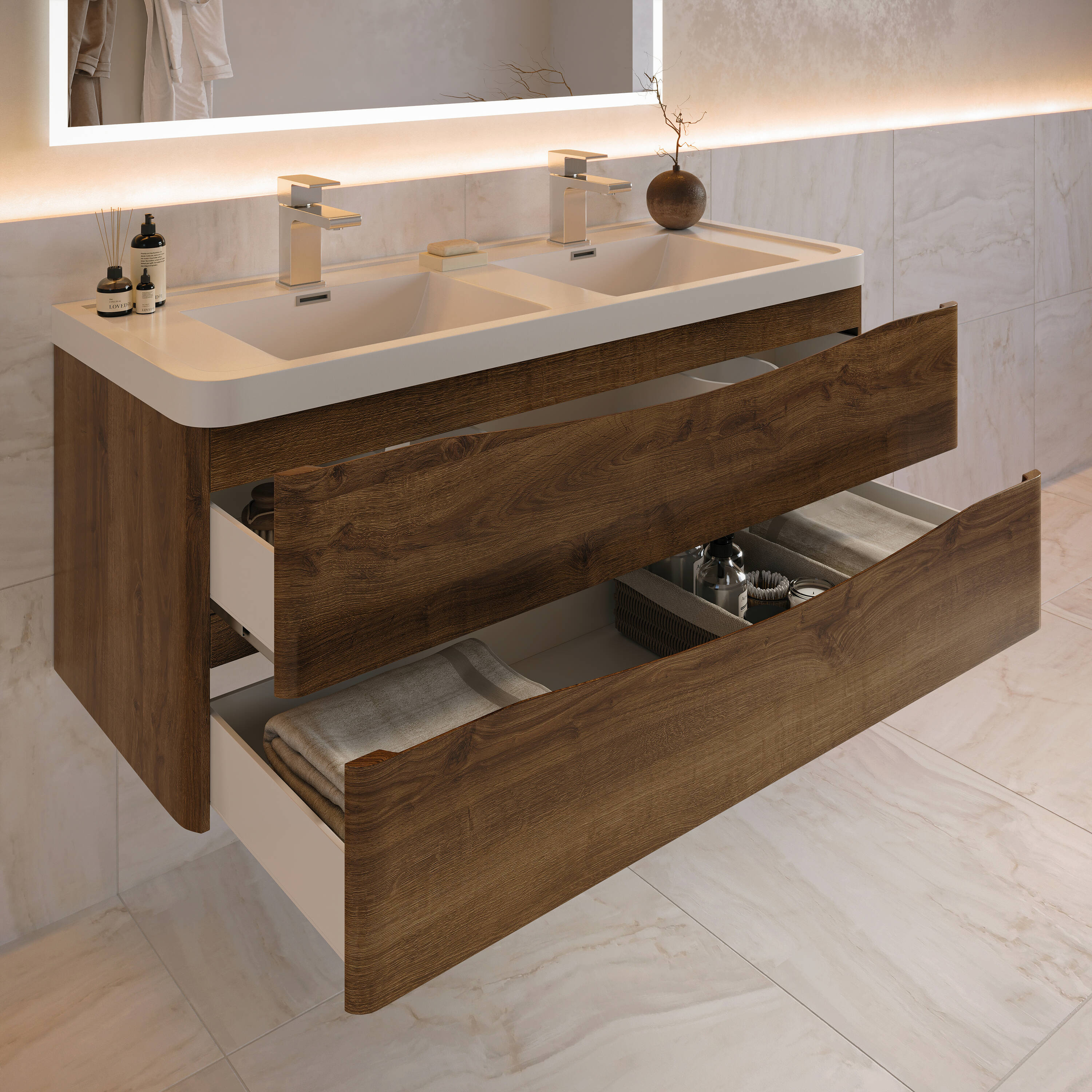 Fresca FCB9048RW-D-I Bath-Vanity-Combo - View #3