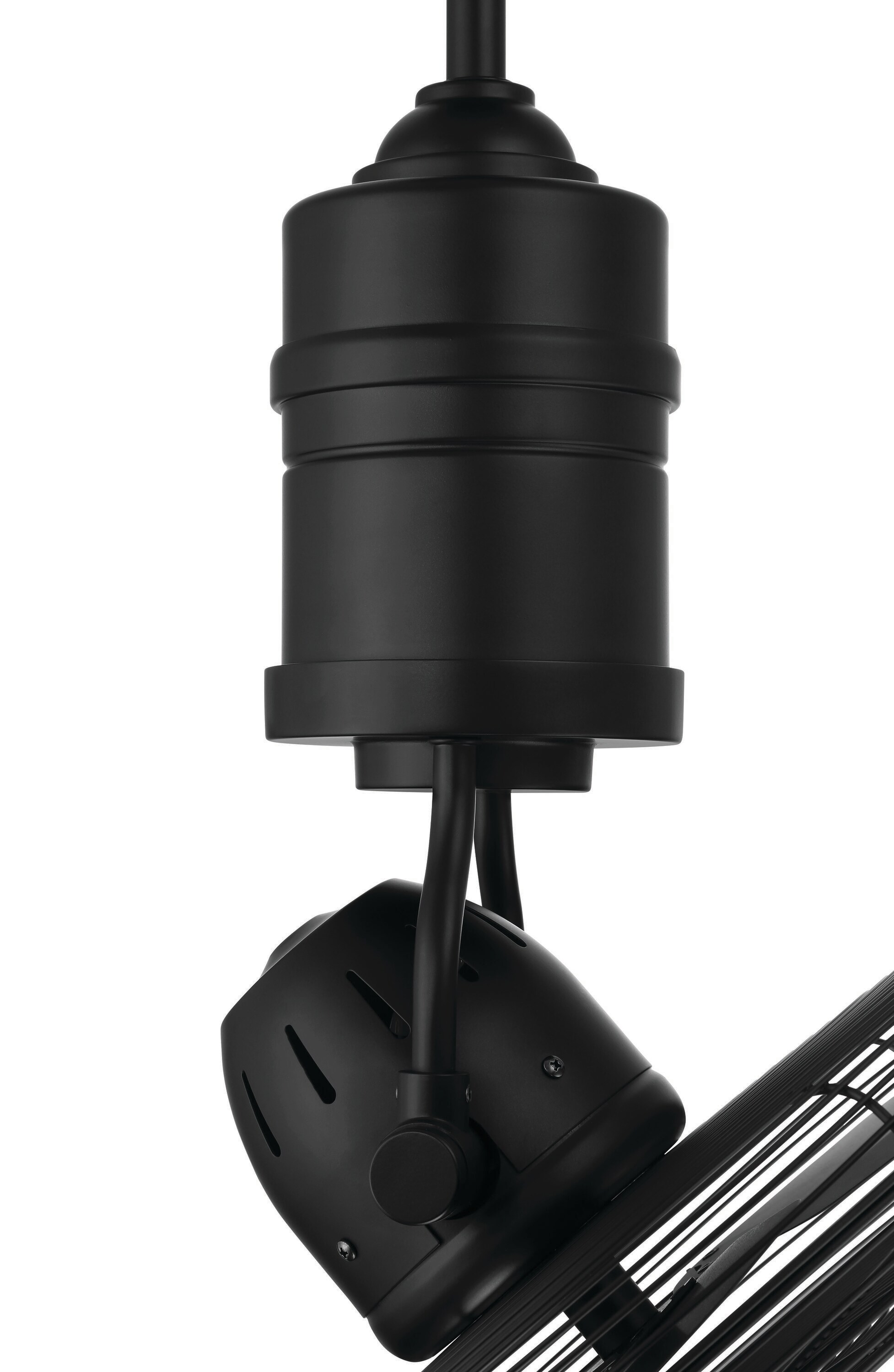 Bellows III 18'' Flat Black Industrial Ceiling Fan with Remote