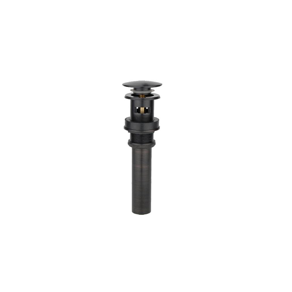 Oil Rubbed Bronze Overflow Pop-Up Bathroom Sink Drain