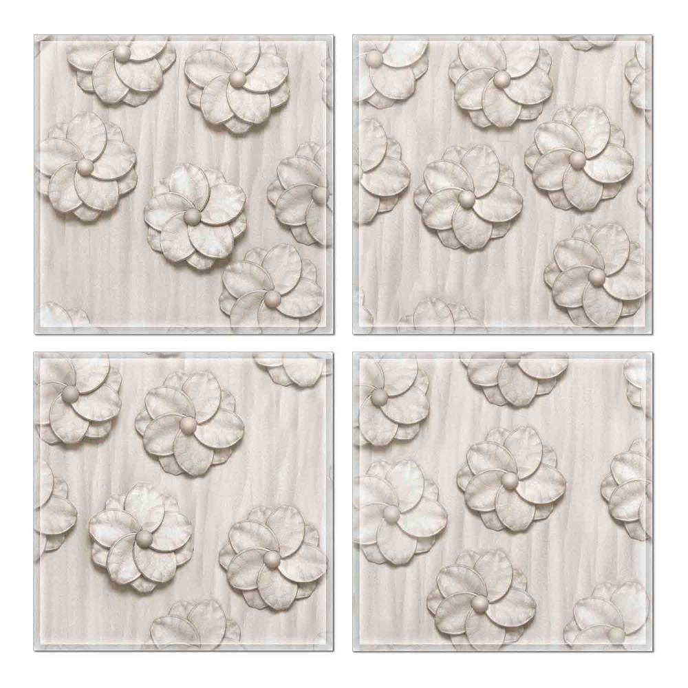 Instant Mosaic 4430103 Upscale Designs 32-Pack Multicolor 6-in x 6-in Glossy Glass Random Wall Tile