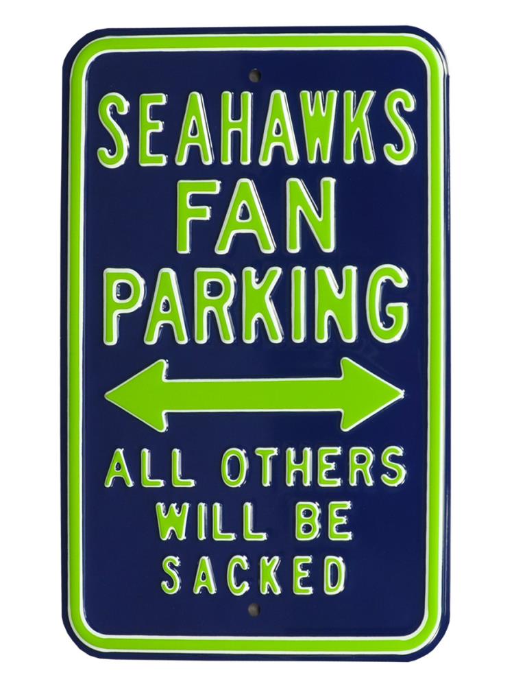 Authentic Street Signs Seattle Seahawks 18-in x 12-in Metal Blank Sign at
