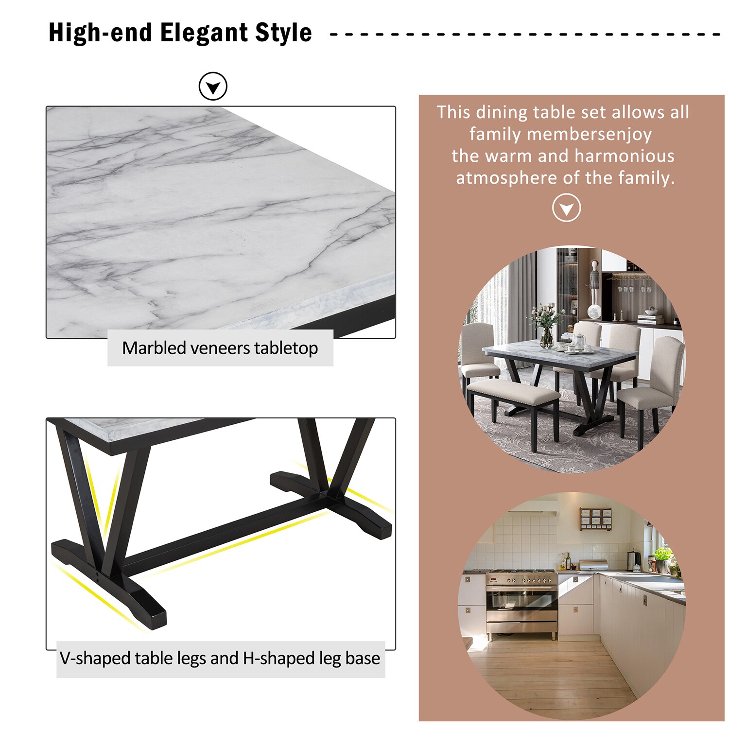 GZMR GZ-N715STAAK Dining-Sets - View #7