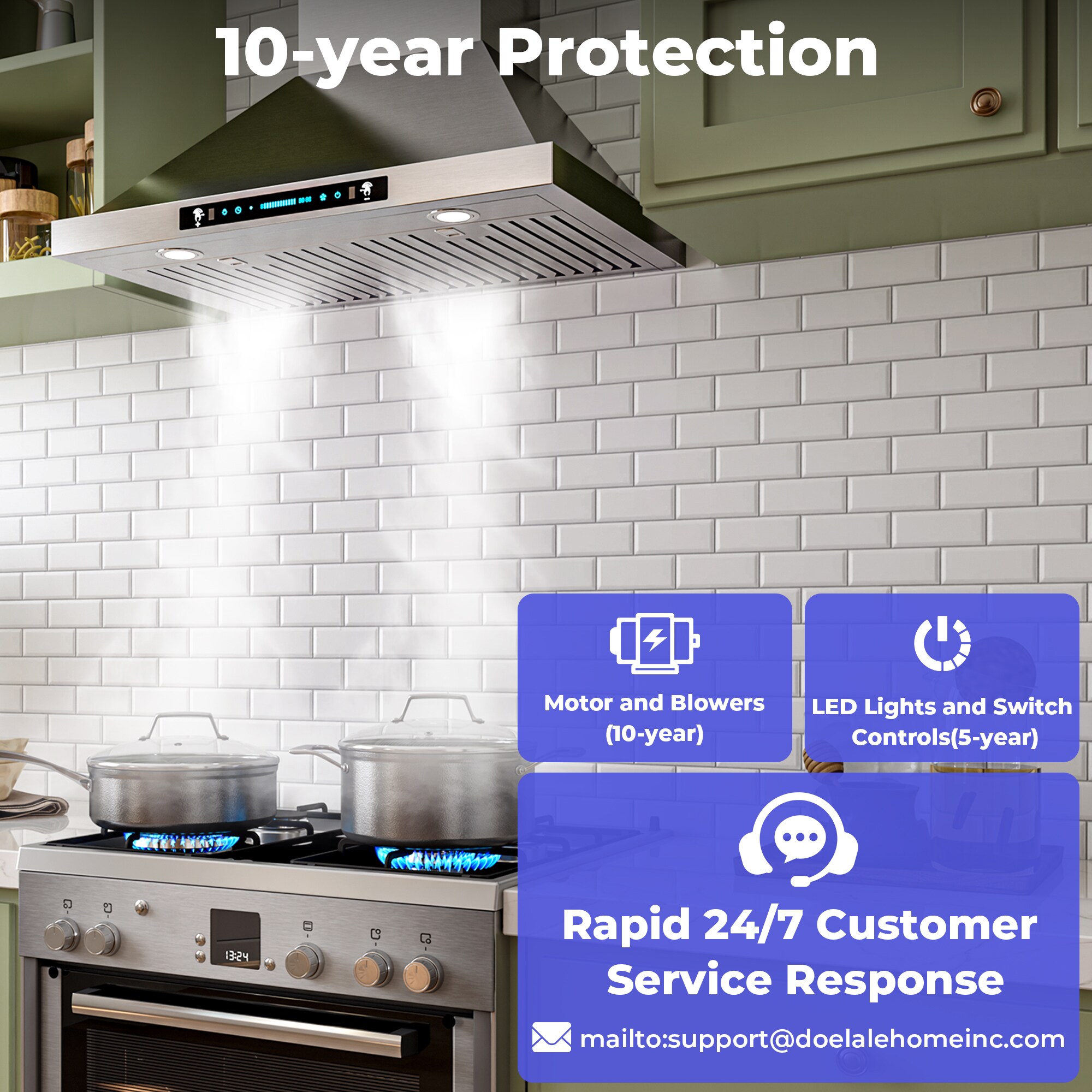 DZS DIKP02-36 Wall-Mounted-Range-Hoods - View #9