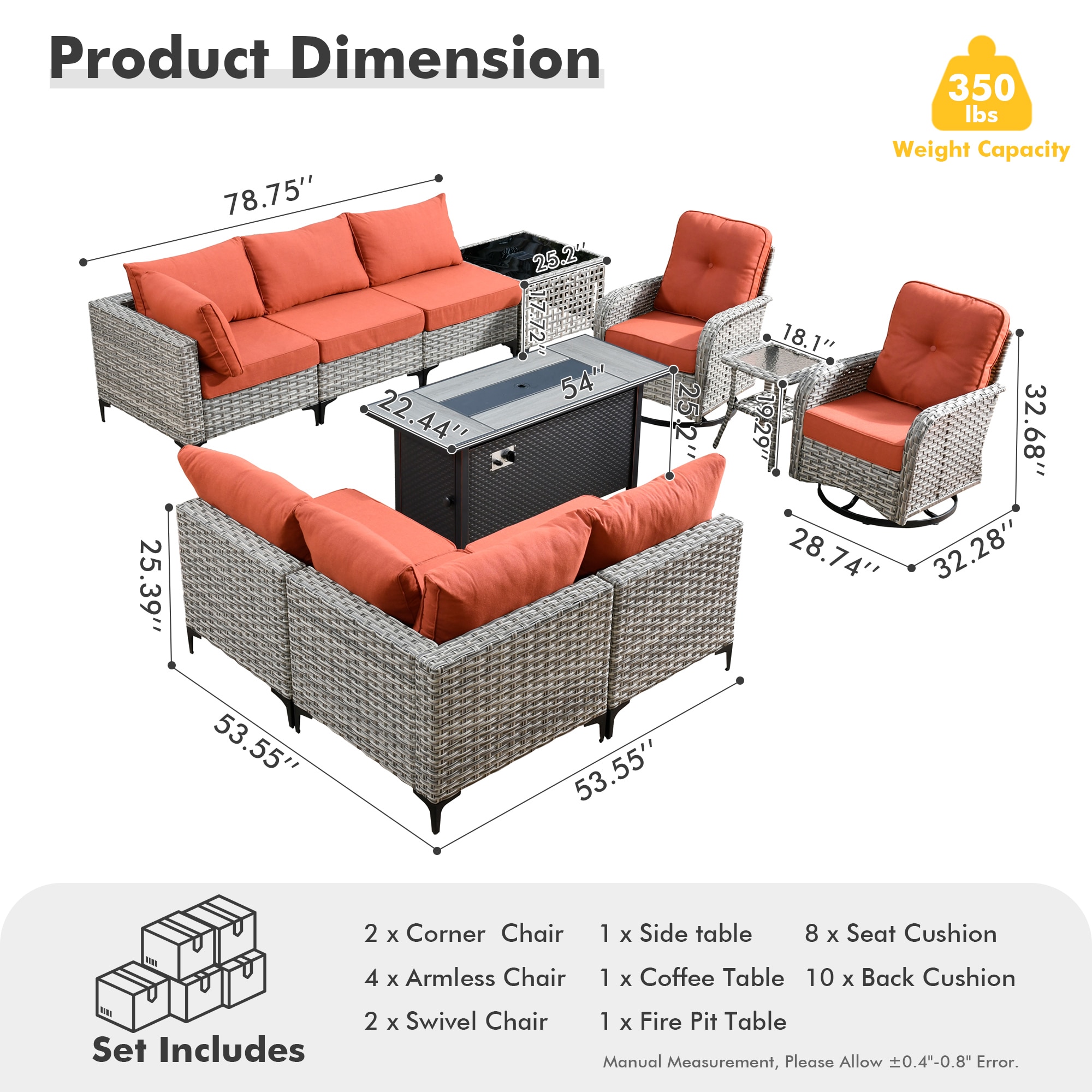 Pouuin SRFPYZSKT80C Patio-Sofas-Daybeds - View #2