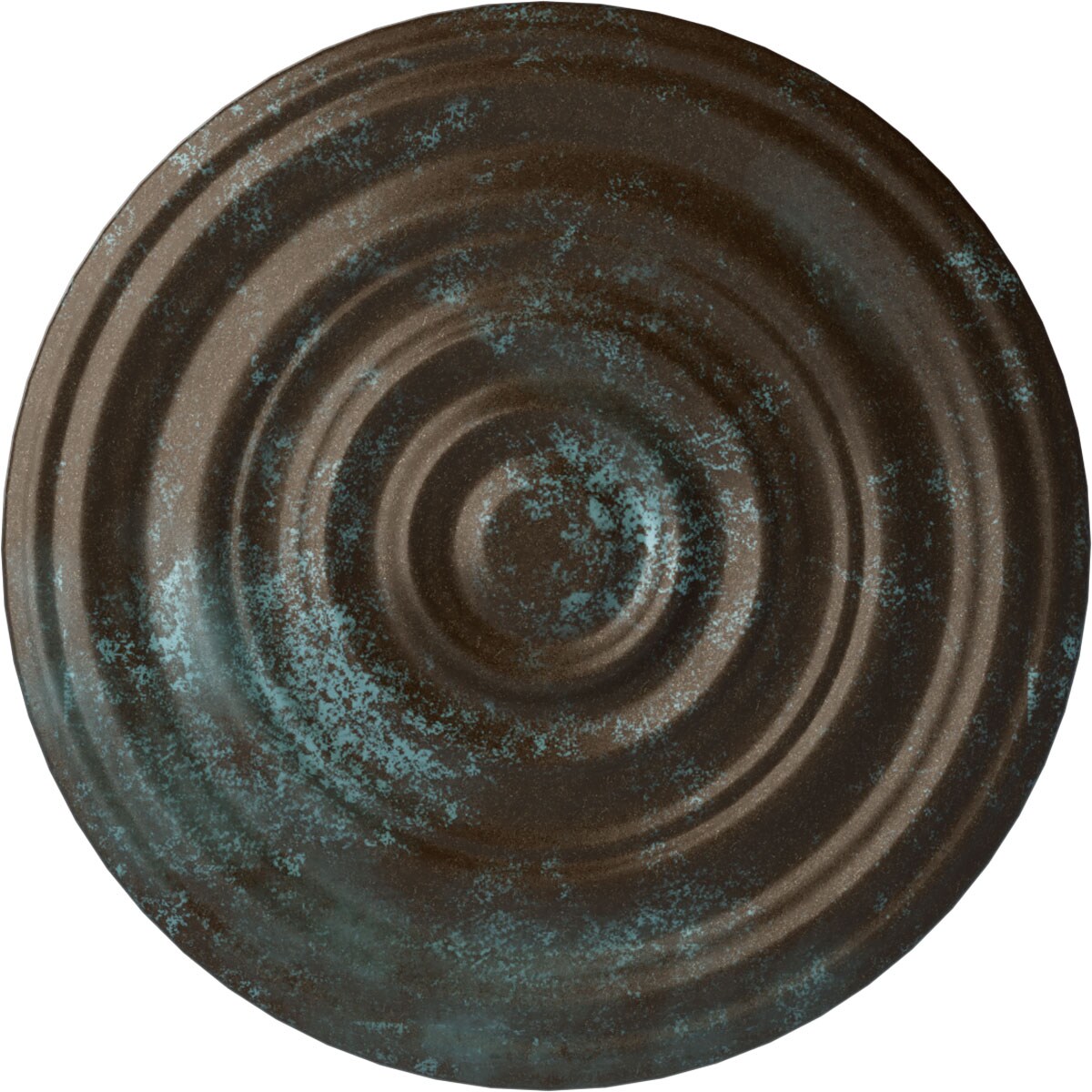 Ekena Millwork CM29CABBS Carton Smooth 29.125-in W x 29.125-in L Painted Bronze Blue Patina Polyurethane Whole Ceiling Medallion