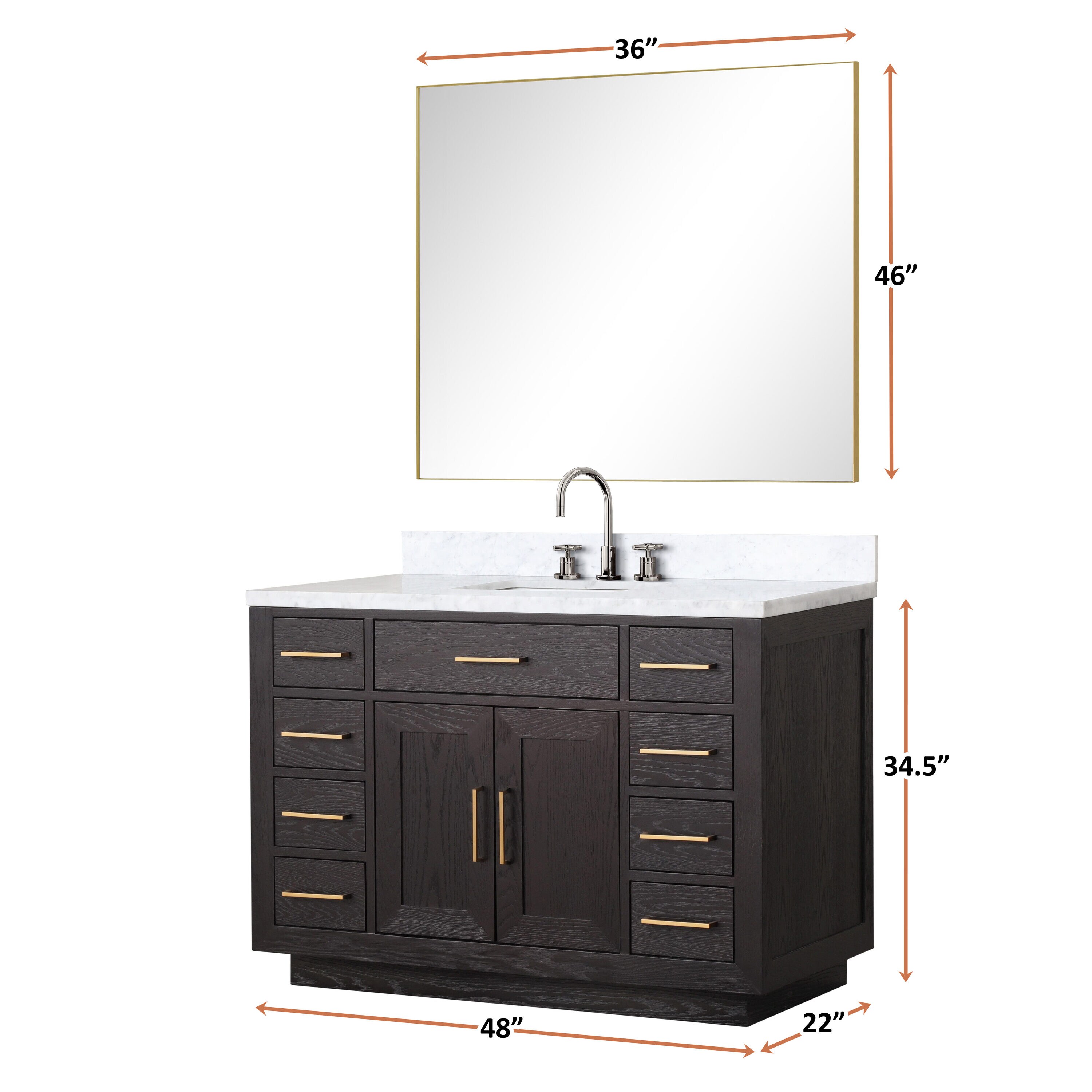 Lexora LVGI48SJ111 Bath-Vanity-Combo - View #6