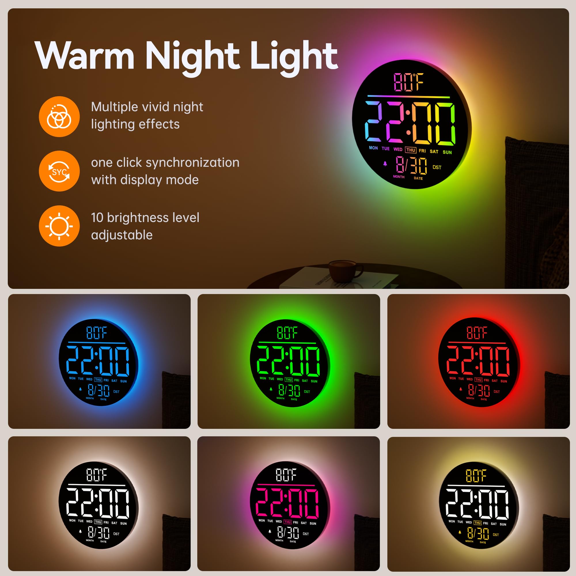 JALL PH10-BLUE Indoor-Outdoor-Clocks - View #5