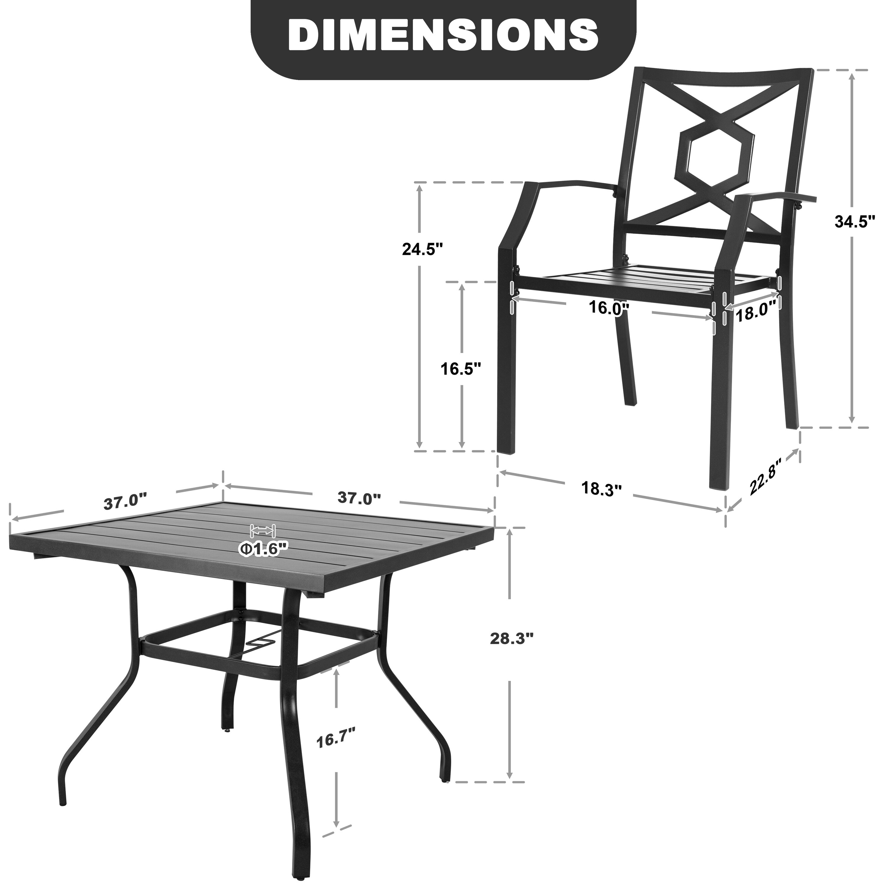Nuu Garden SID009-01 Patio-Dining-Sets - View #4
