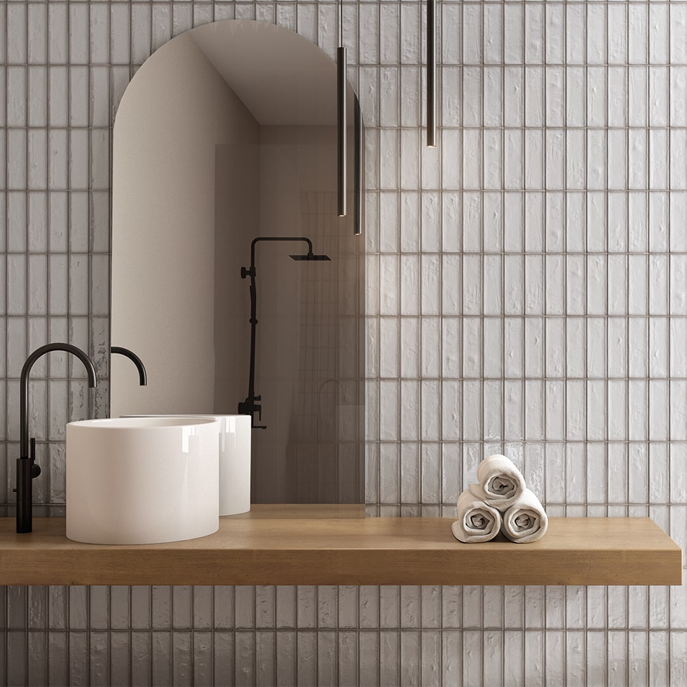 The Tile Life Sample - Coast Humo 2-1/2-in x 8-in Glossy Porcelain Wall Tile #SCASA0208HU
