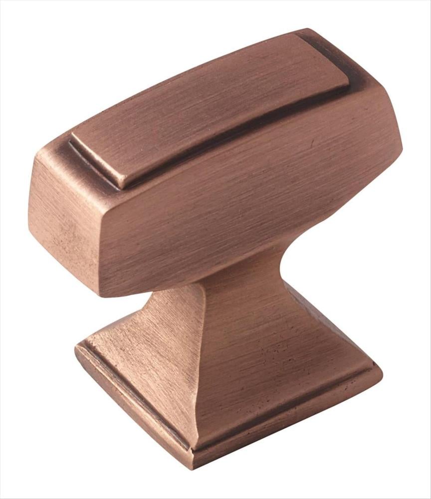Amerock BP53029BC Mulholland Brushed Copper Rectangular Traditional Cabinet Knob