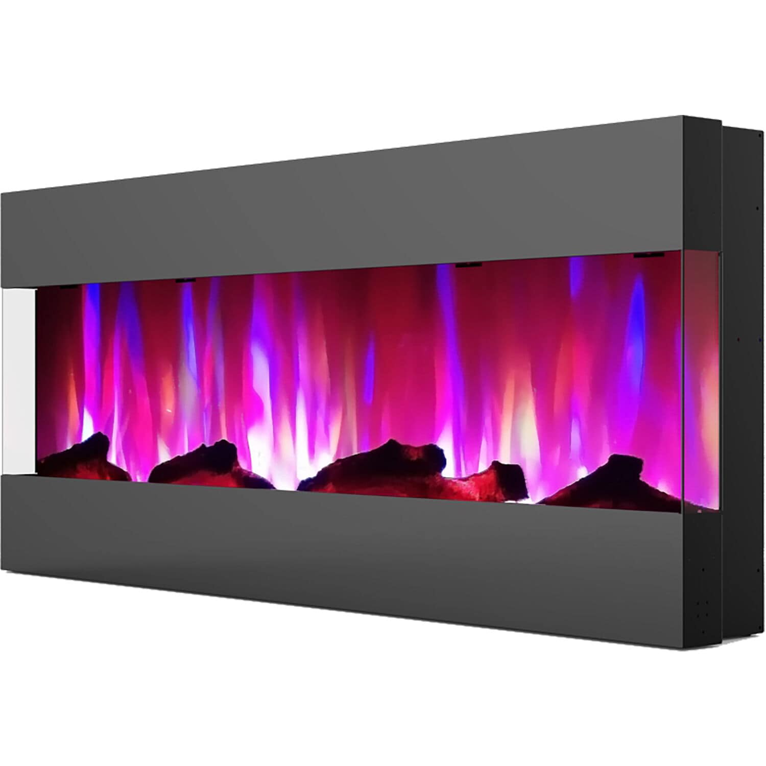 Cambridge 50-in W Black Led Electric Fireplace In The Electric 