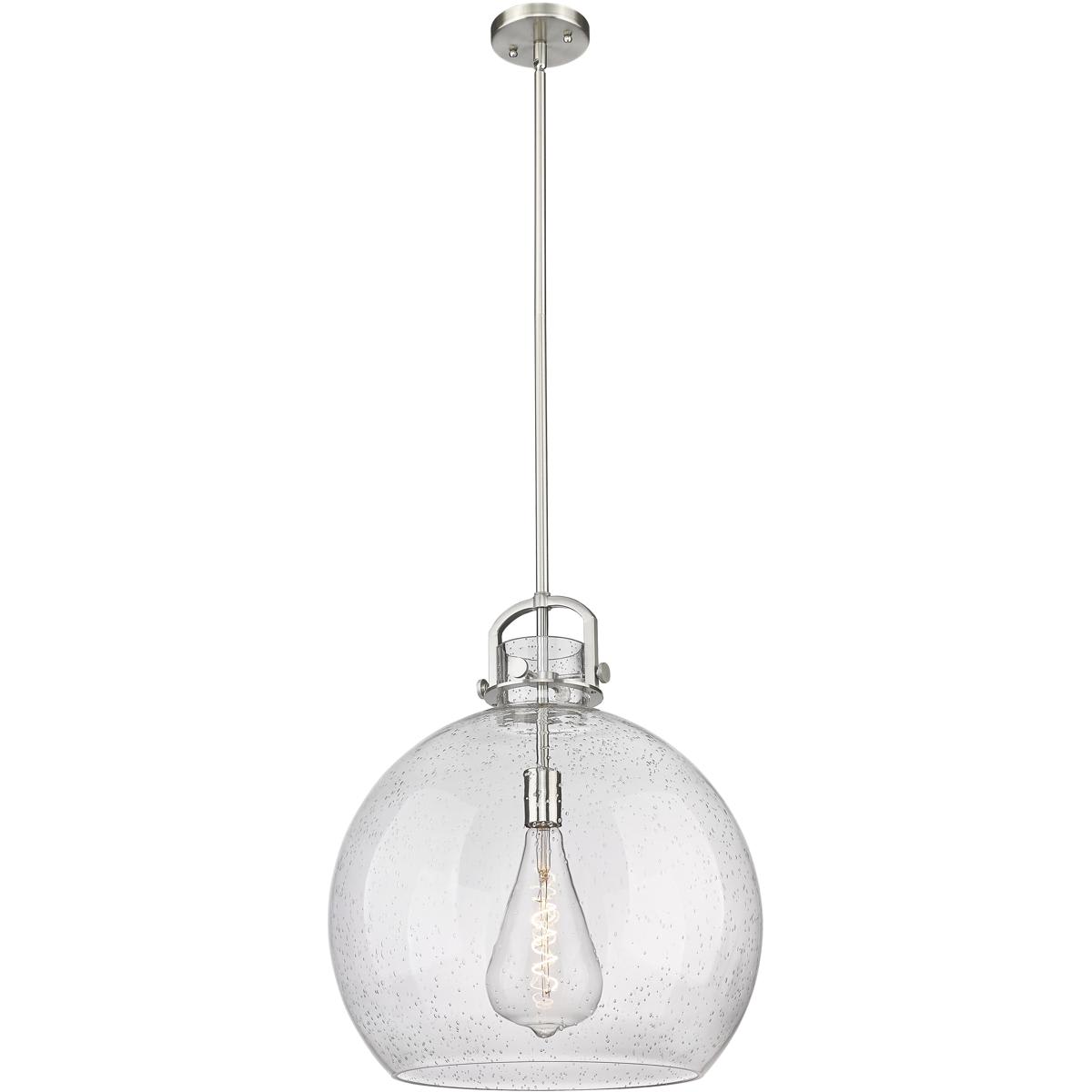 Innovations Lighting -  410-1SL-SN-G410-18SDY Newton Sphere Pendant Satin Nickel
