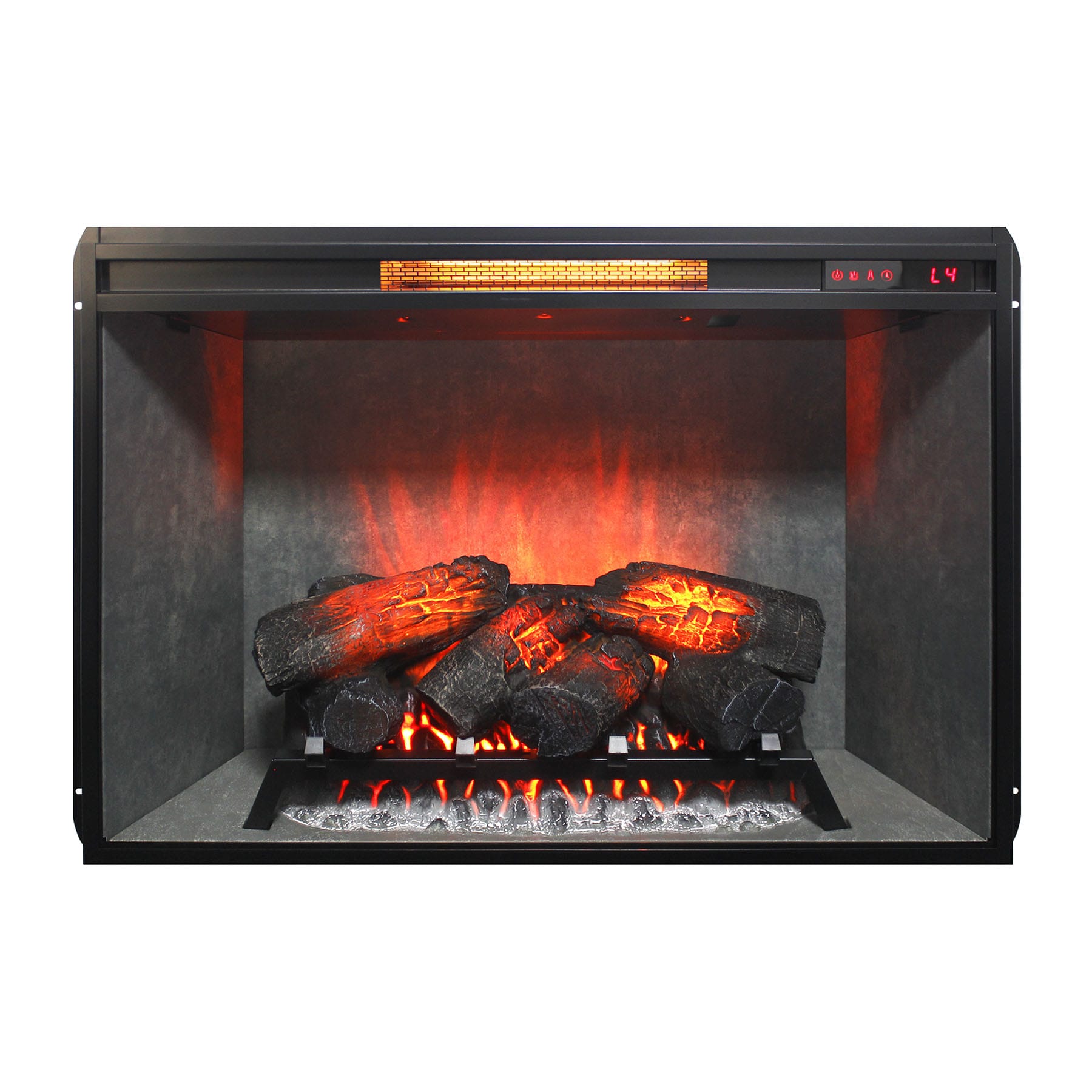 SINOFURN 27.5-in W x 23.8-in H Electric Fireplace Insert