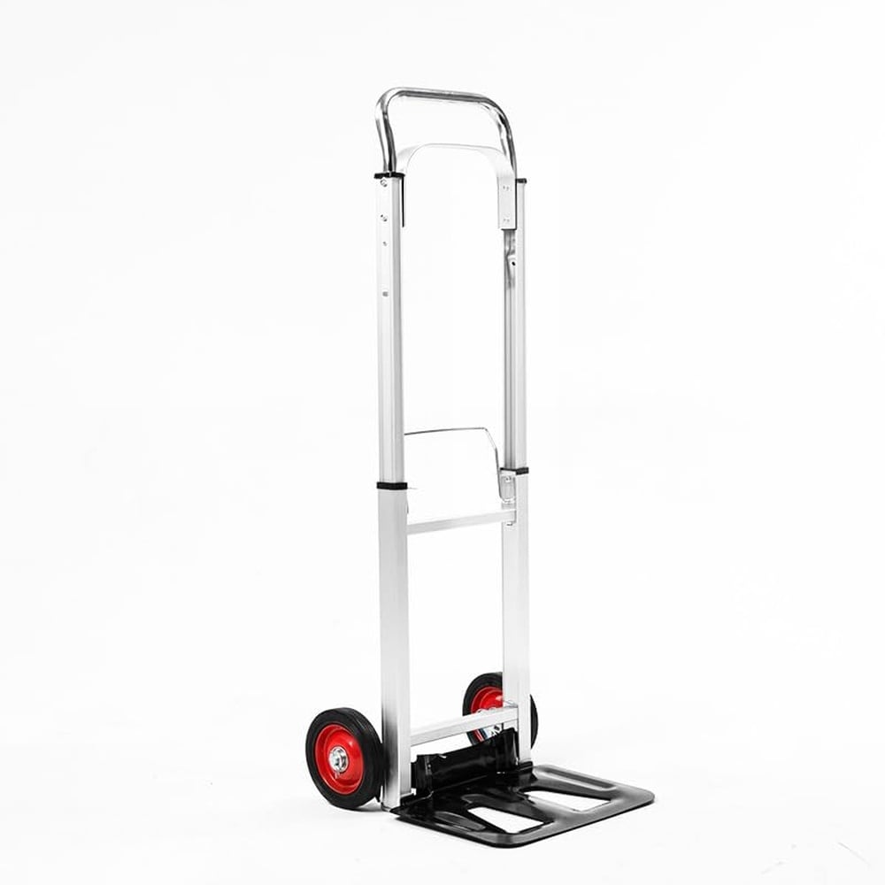 DYRCJ  Aluminum Hand Trucks Heavy Duty with 10 Rubber Inflatable Wheels 2 Wheel Dolly 550lbs Capacity durable home and garden accessory designed