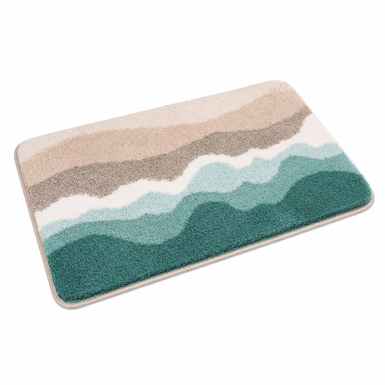 WZK Microfiber Bathroom Rugs Absorbent Soft Non Slip Easy Clean Versatile Floor Mats