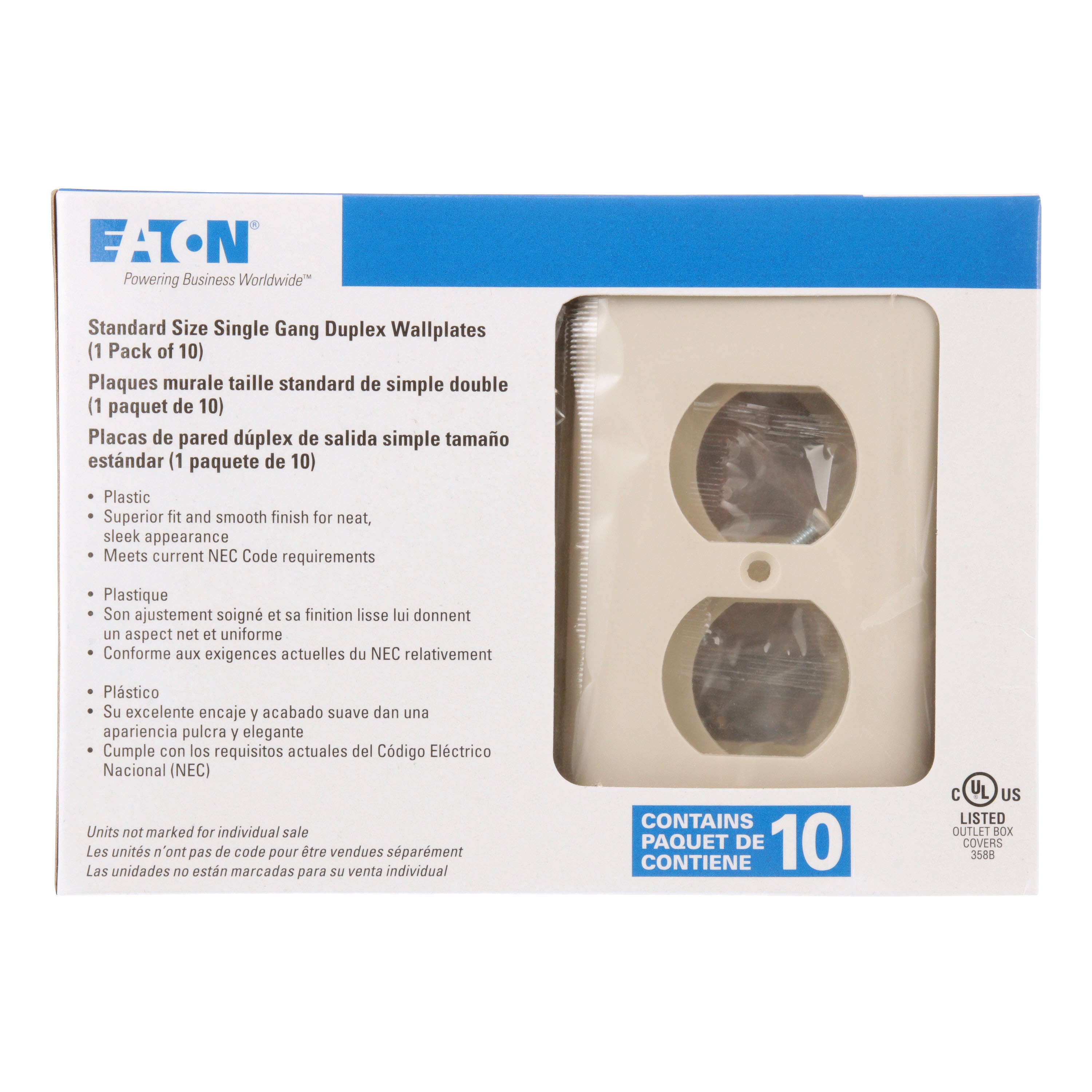 Eaton 2132LA-10-LW Electrical-Wall-Plates - View #7