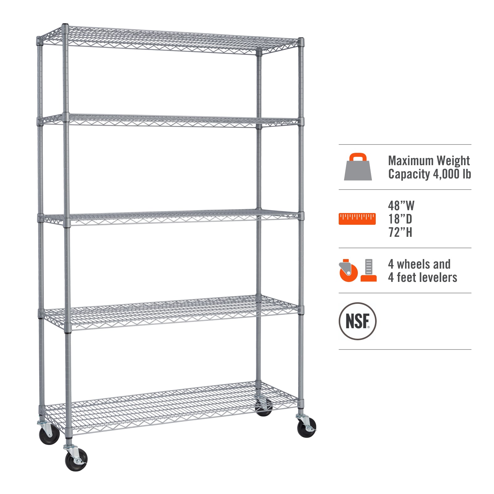 TRINITY TBF-PS664 Free-Standing-Shelving - View #7