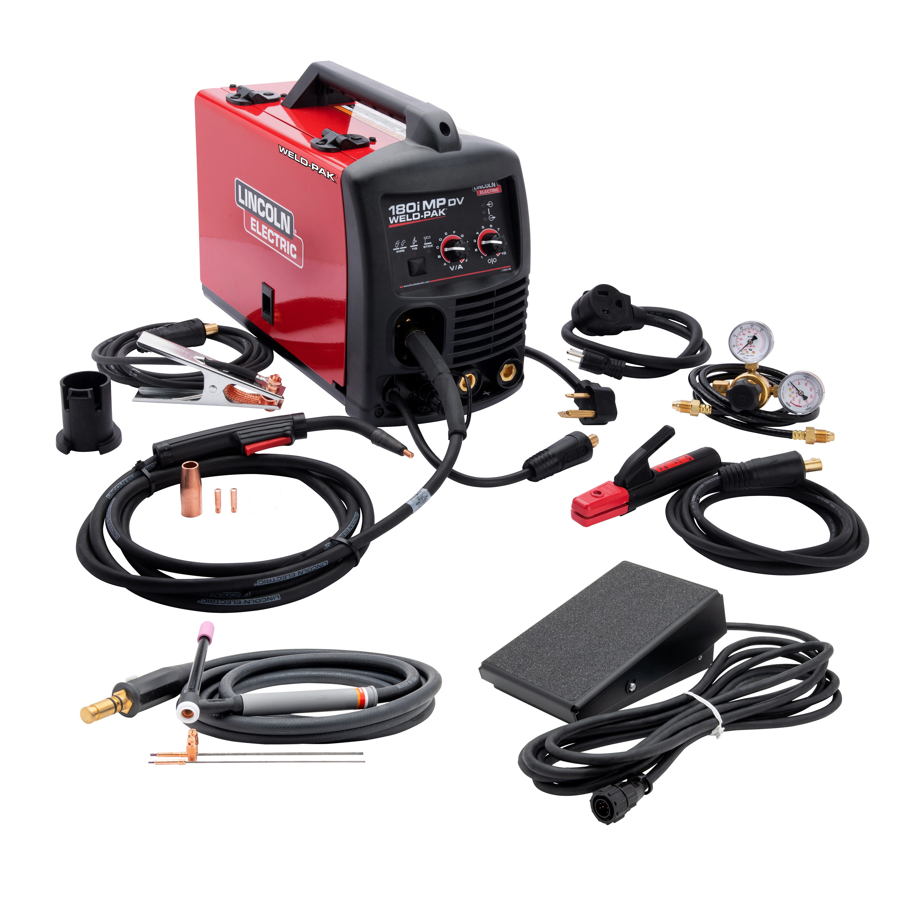 Lincoln Electric 120 or 230-Volt 180-Amp Multi-process Wire Feed Welder in  the Wire Feed Welders department at