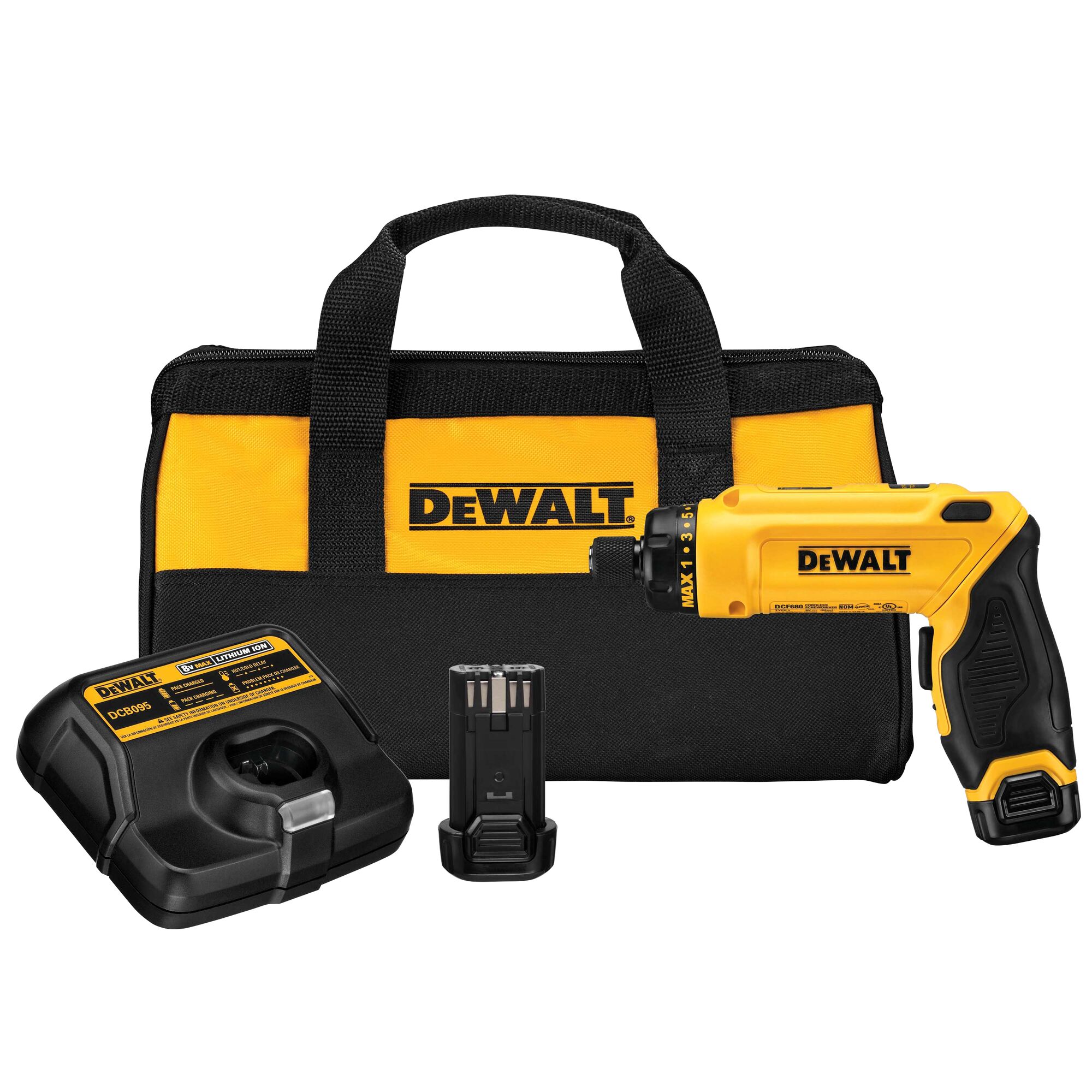 DEWALT 8-Volt 1/4-in Cordless Screwdriver (2-Batteries Included