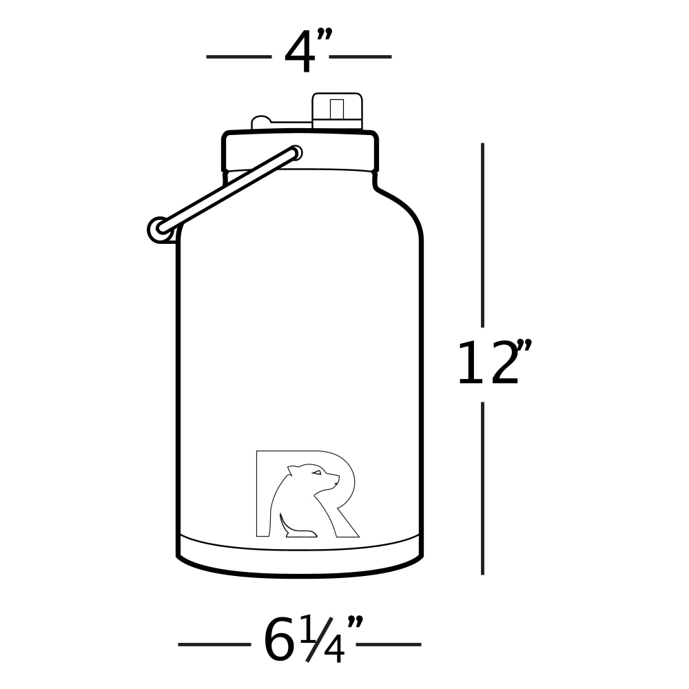 RTIC® 1 Gallon Water Jug / Bottle, Insulated Stainless Steel Tumbler  Rambler