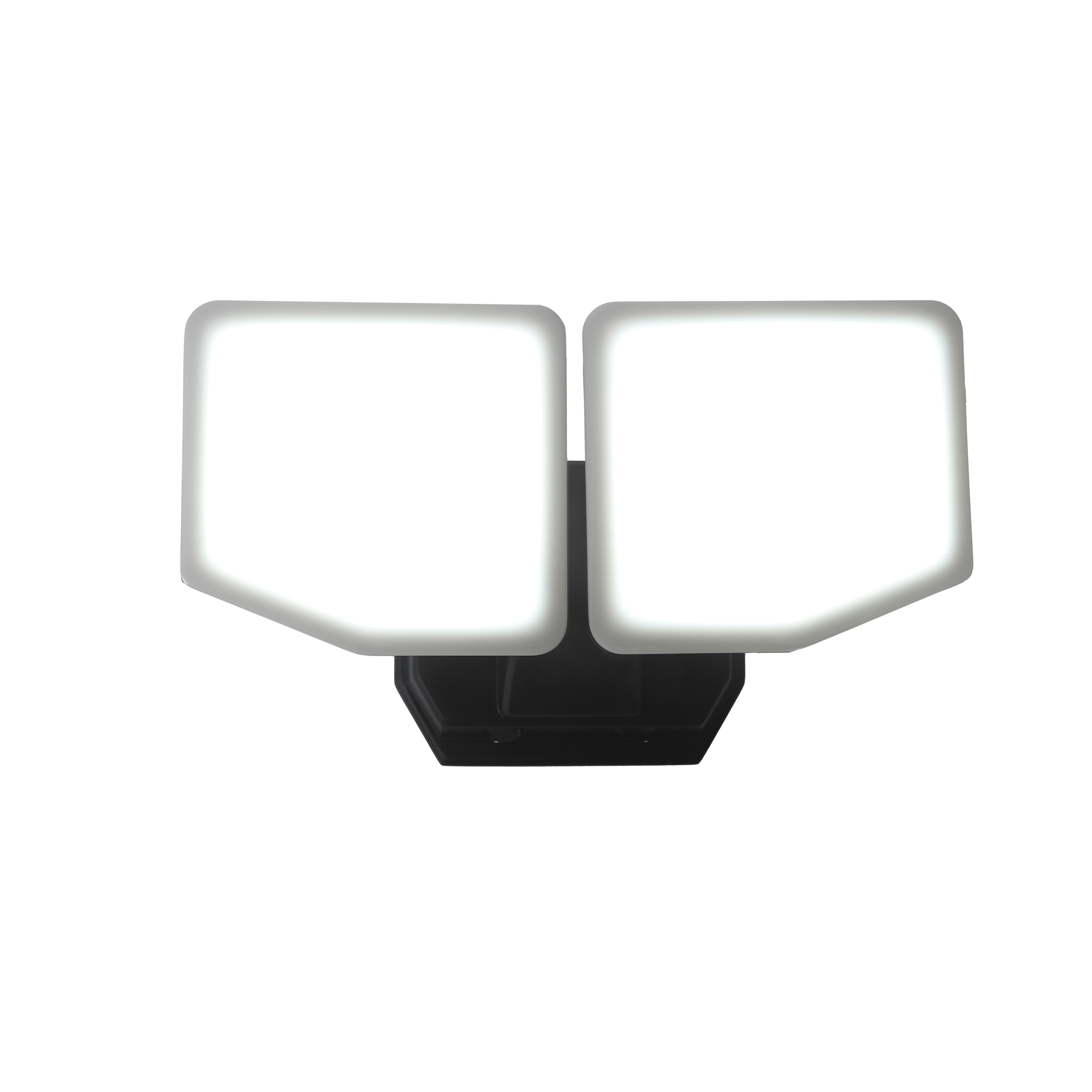 Pinegreen Lighting 200 -Watt EQ LED Black 2 -Head Switch-Controlled Flood Light with Adjustable 3000