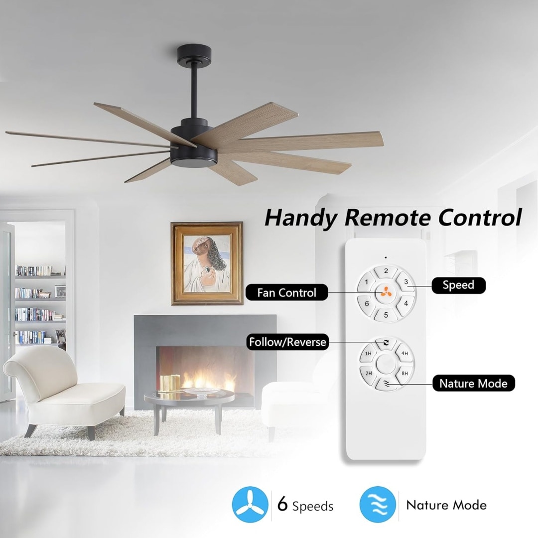 MLIAN WBCF-BS306-GY Ceiling-Fans - View #5