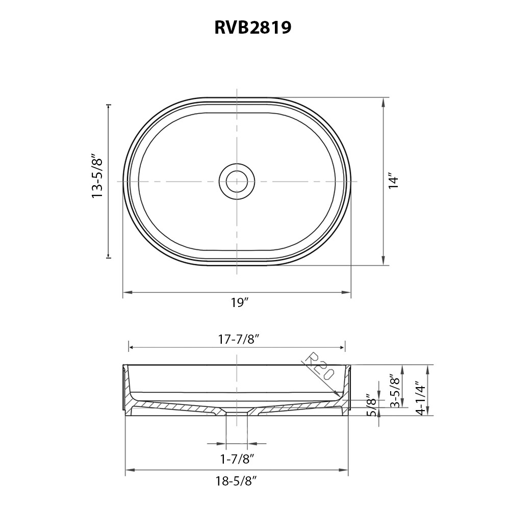 Ruvati RVB2819WH Bath-Sink - View #6