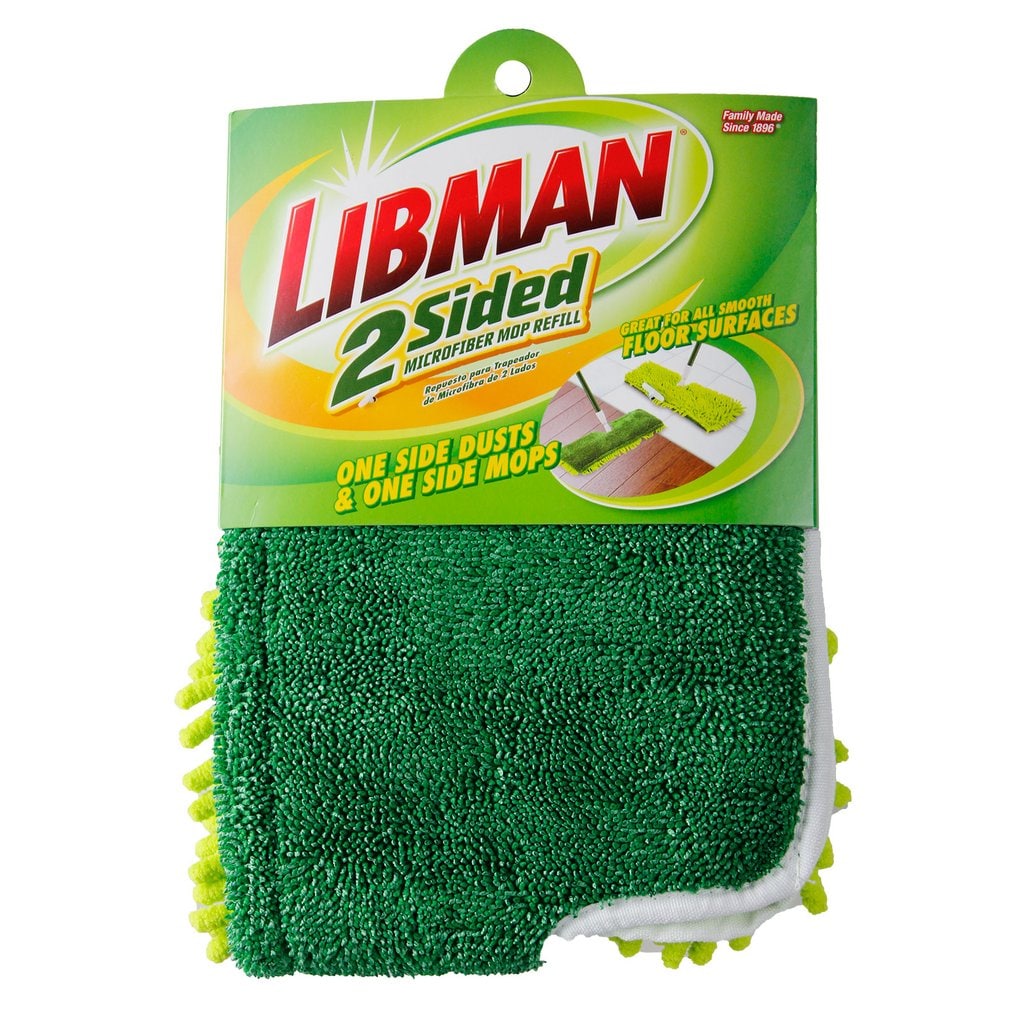 Libman 18 in. Microfiber Fingers Dust Flat Mop with 2-Piece Handle
