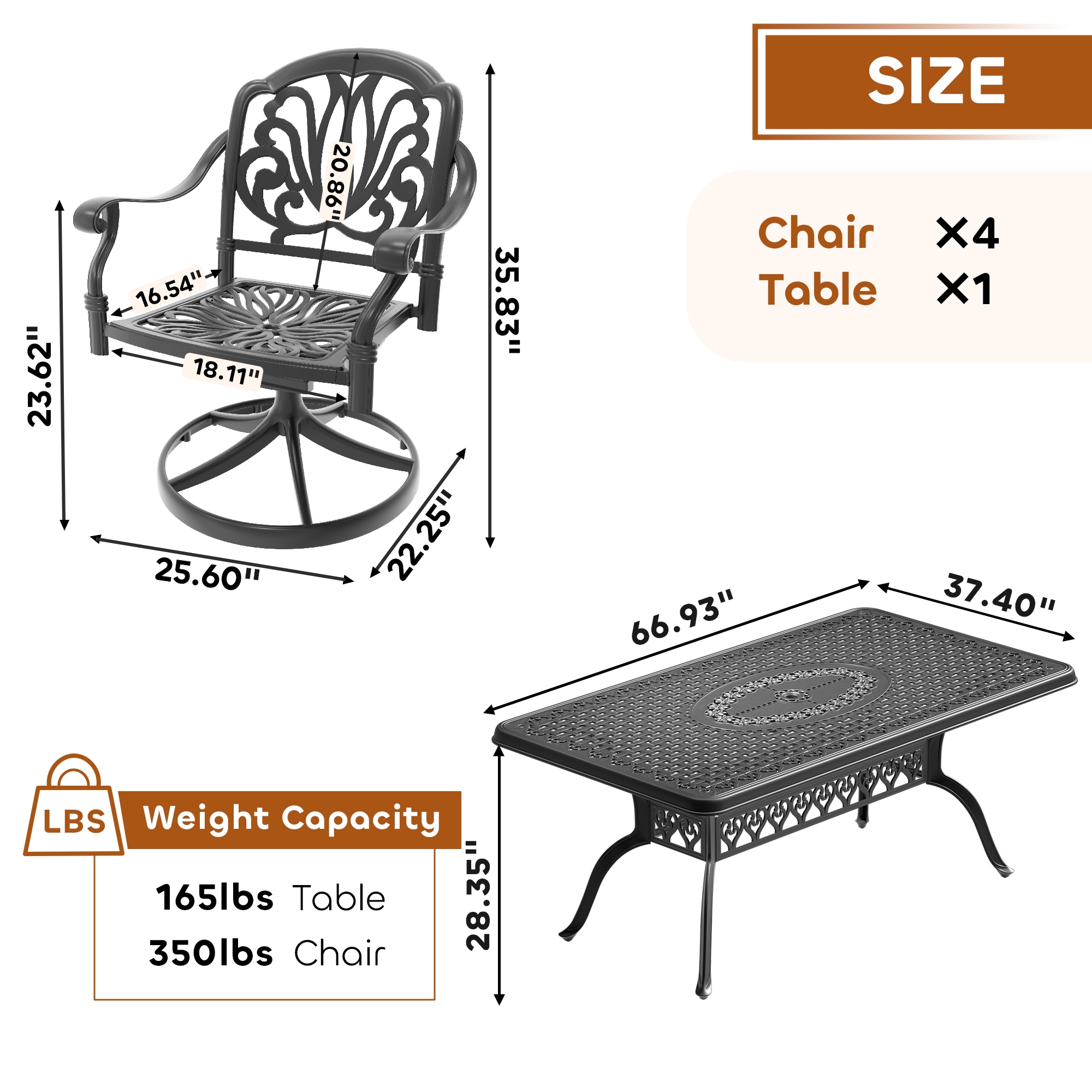 nicesure SLBK6002SC4A1029 Patio-Dining-Sets - View #10