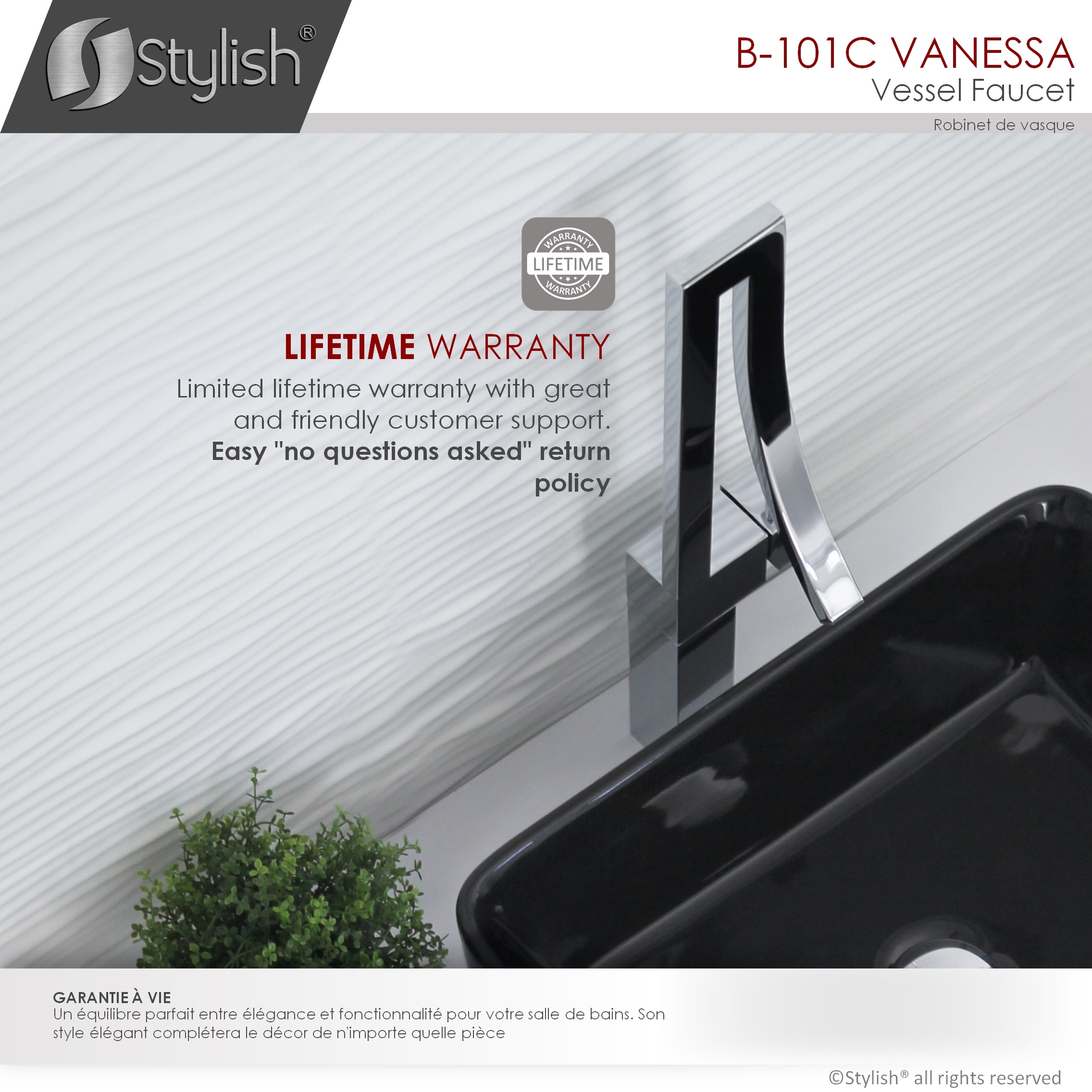 Stylish B-101C Lavatory-Faucets - View #7