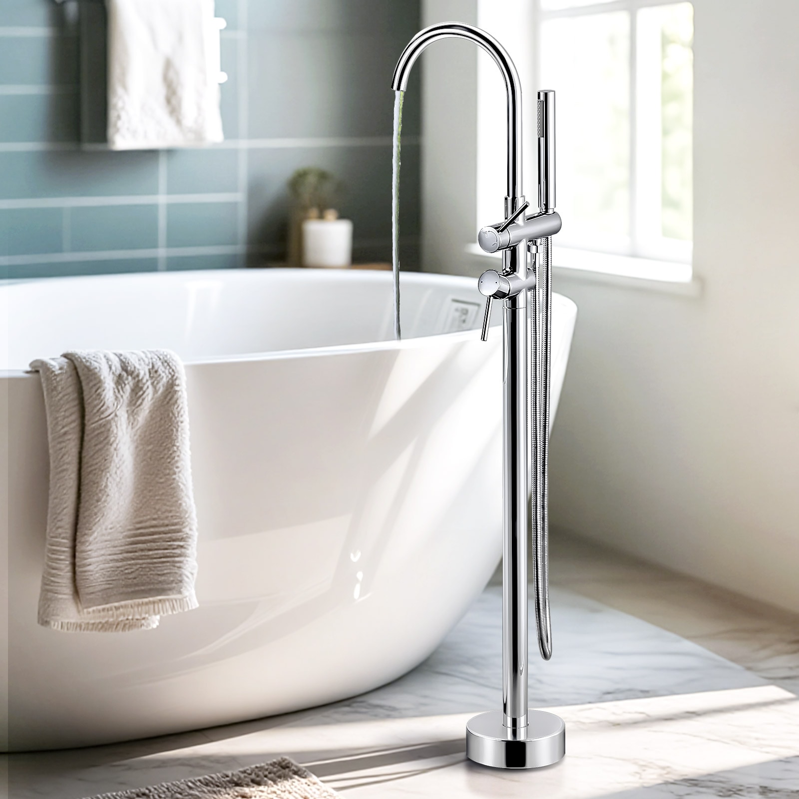 WOWOW 3081000C-LW Roman-Tub-Faucets - View #2