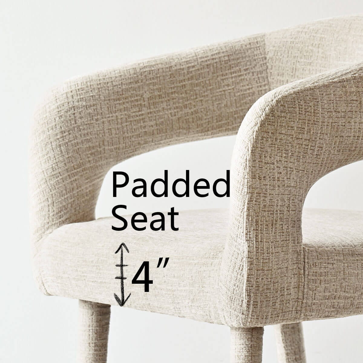 Maison Boucle ANNA-CHAIR-KHAKI Dining-Chairs - View #6