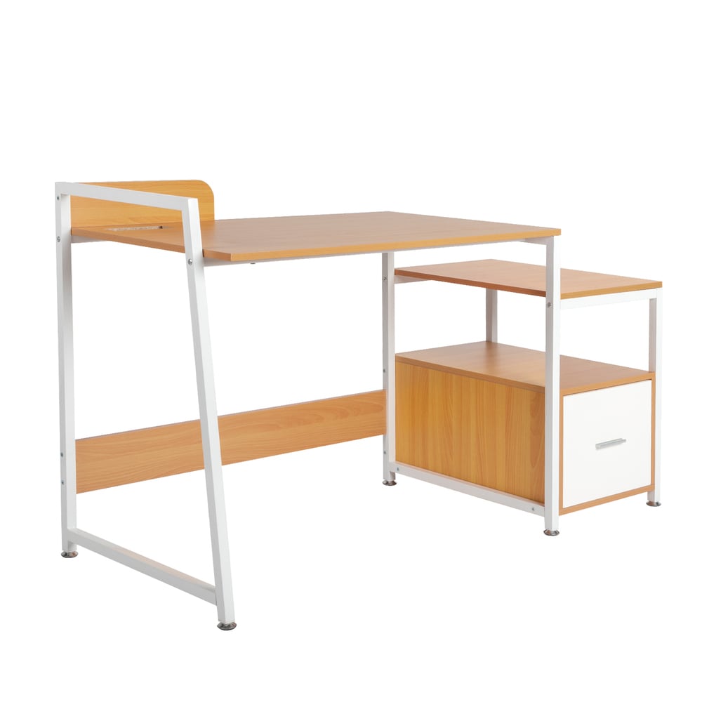 Winado LO1G52002257 39.4-in Orange Modern/Contemporary Pine Computer desk