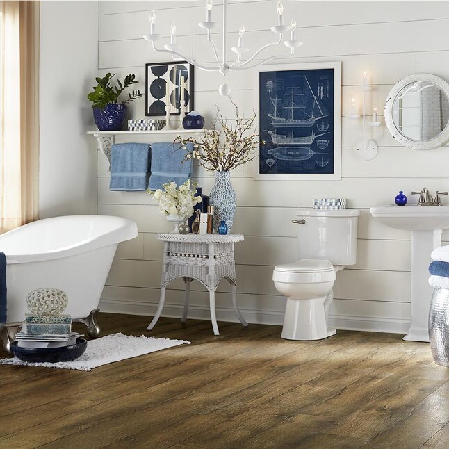 Mohawk Haddock 7-3/4-in Wide x 4-1/2-mm Thick Waterproof Interlocking Luxury Vinyl Plank Flooring (18.22-sq ft) Mohawk Haddock 7-3/4-in Wide x 4-1/2-mm Thick Waterproof Interlocking Luxury Vinyl Plank Flooring (18.22-sq ft)